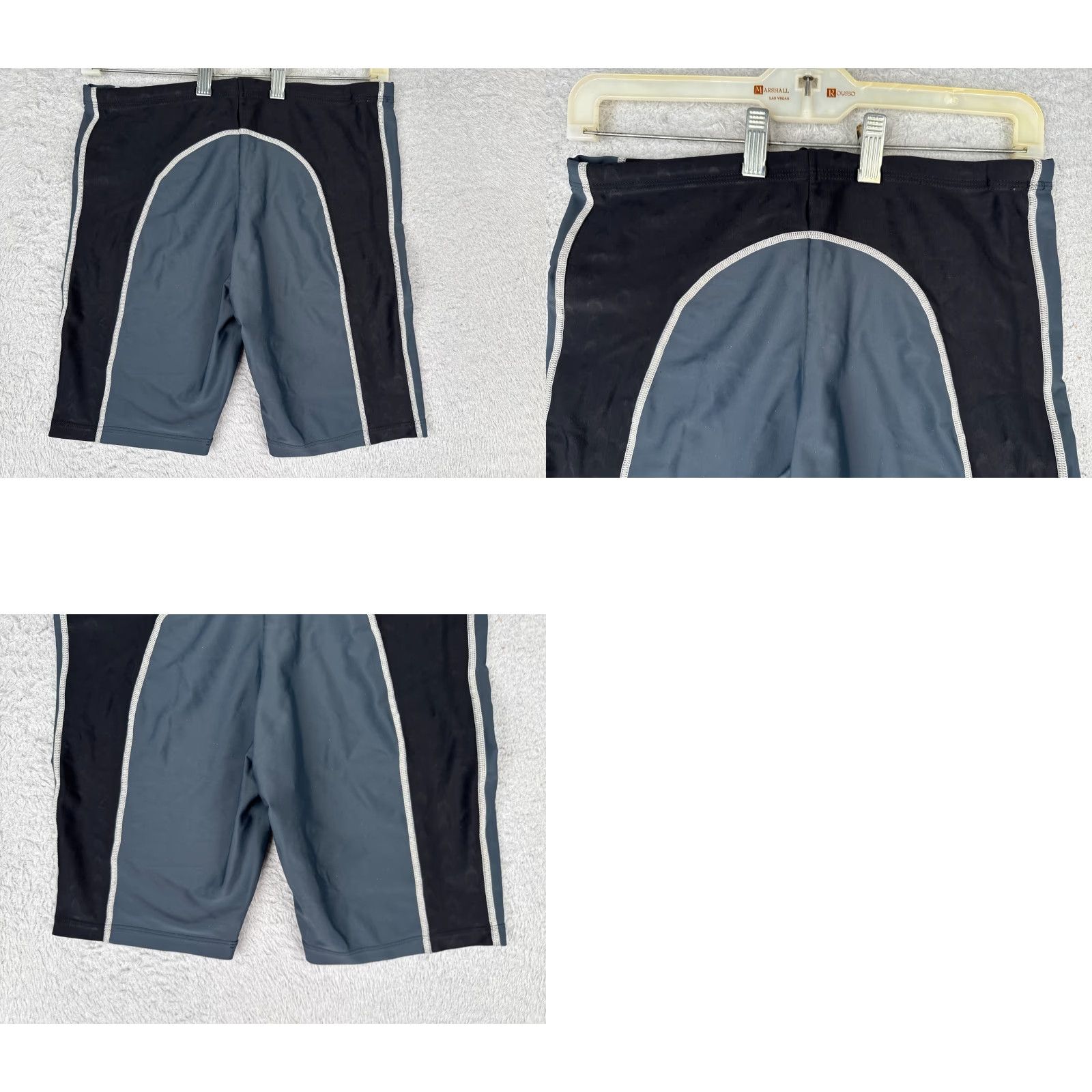 Swims Yingfa Shorts Jammer 2XL Black Gray Spandex Polyester Swim Bottom Men Regular 2XL Court Sports Lifeguard Training Water Polo Size US 39 - 9 Thumbnail