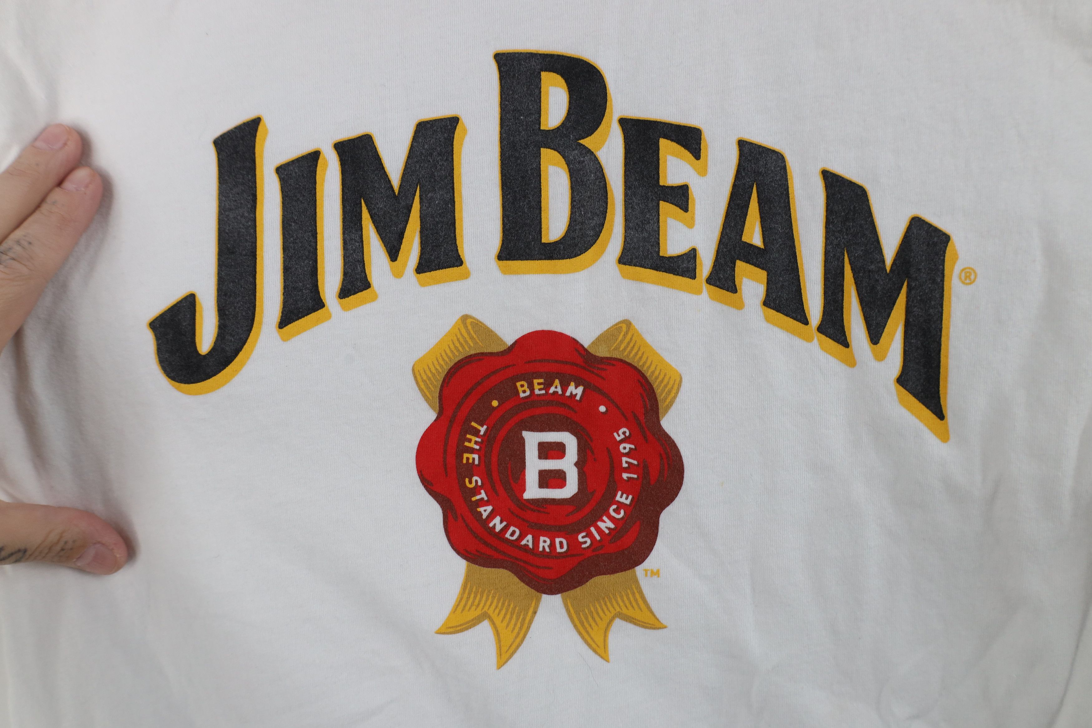Vintage Vintage Y2K Jim Beam Bourbon Whiskey Short Sleeve T-Shirt Size US S / EU 44-46 / 1 - 4 Thumbnail