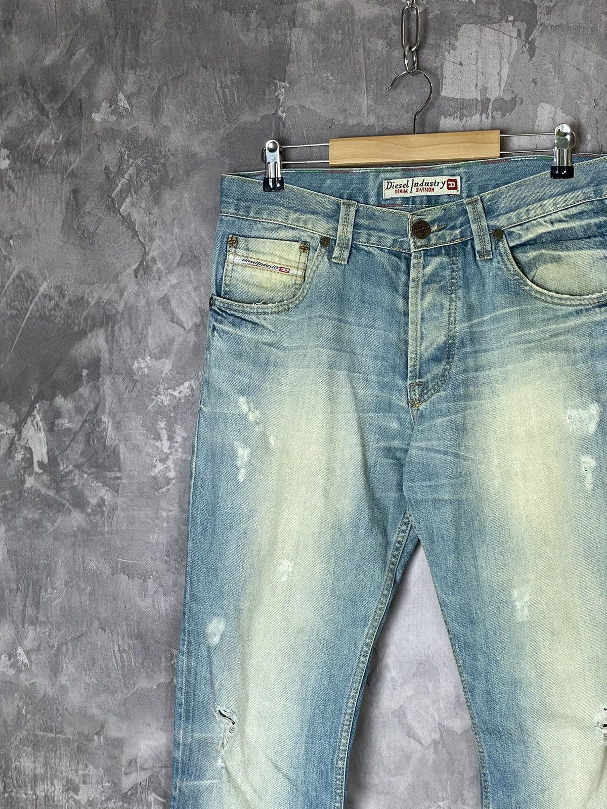 Diesel × Vintage Diesel Y2K Distressed Vintage 90s Baggy Jeans Size US 32 / EU 48 - 4 Thumbnail