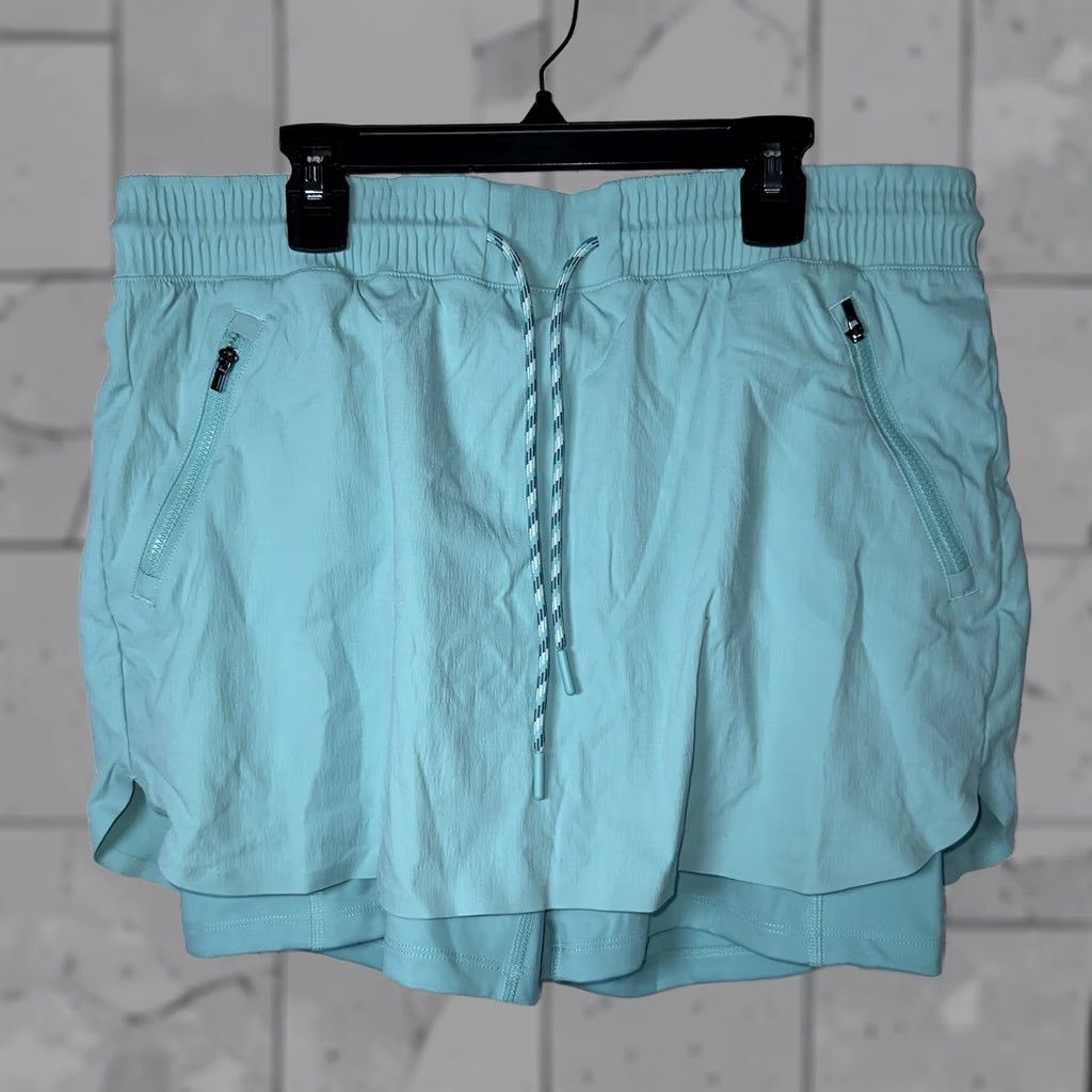 Athleta Athleta Blue Athletic Polyester Blend Drawstring Skort Womens Size 10 Size ONE SIZE - 1 Thumbnail