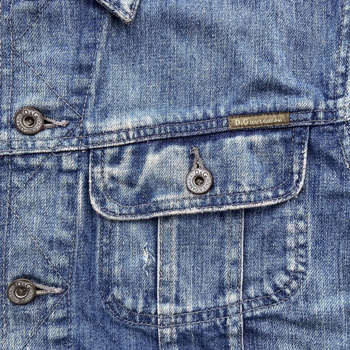 Dolce & Gabbana AW04 Dolce & Gabbana Reconstructed Denim Jacket Size US L / EU 52-54 / 3 - 11 Thumbnail