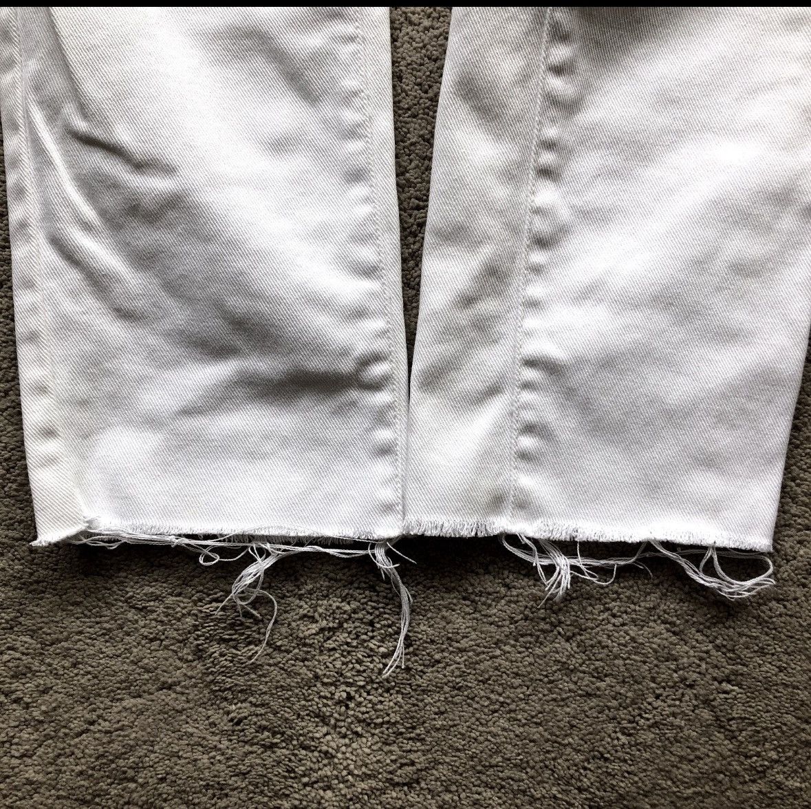 Dior Dior Homme White Raw Hem Denim Jeans Size US 32 / EU 48 - 10 Thumbnail