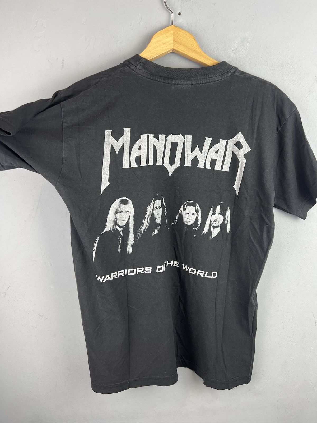 Band Tees × Vintage True Vintage 90s Manowar T-shirt Size US M / EU 48-50 / 2 - 2 Thumbnail