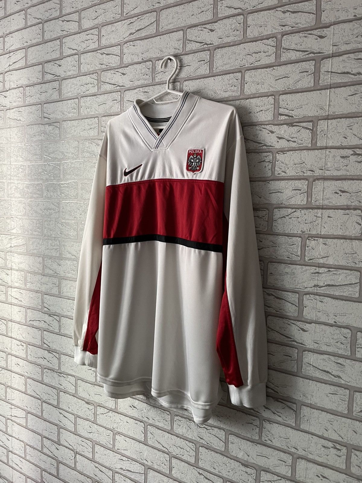 Nike × Vintage RARE Poland 1998 2000 Long Sleeve Football Soccer Jersey Size US XL / EU 56 / 4 - 2 Thumbnail