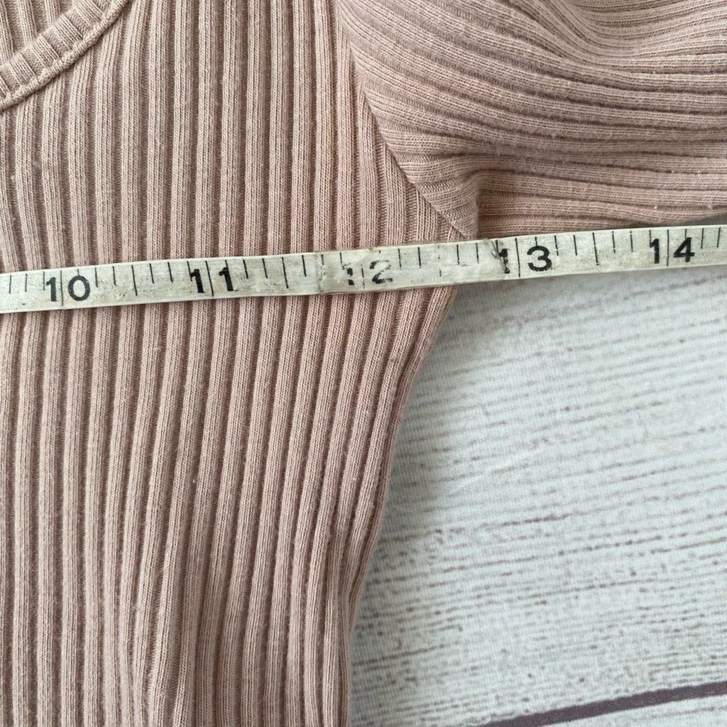Other Now women XS crop top w/scoopneck to v-cut Longsleeve ribbed Size XS / US 0-2 / IT 36-38 - 8 Thumbnail