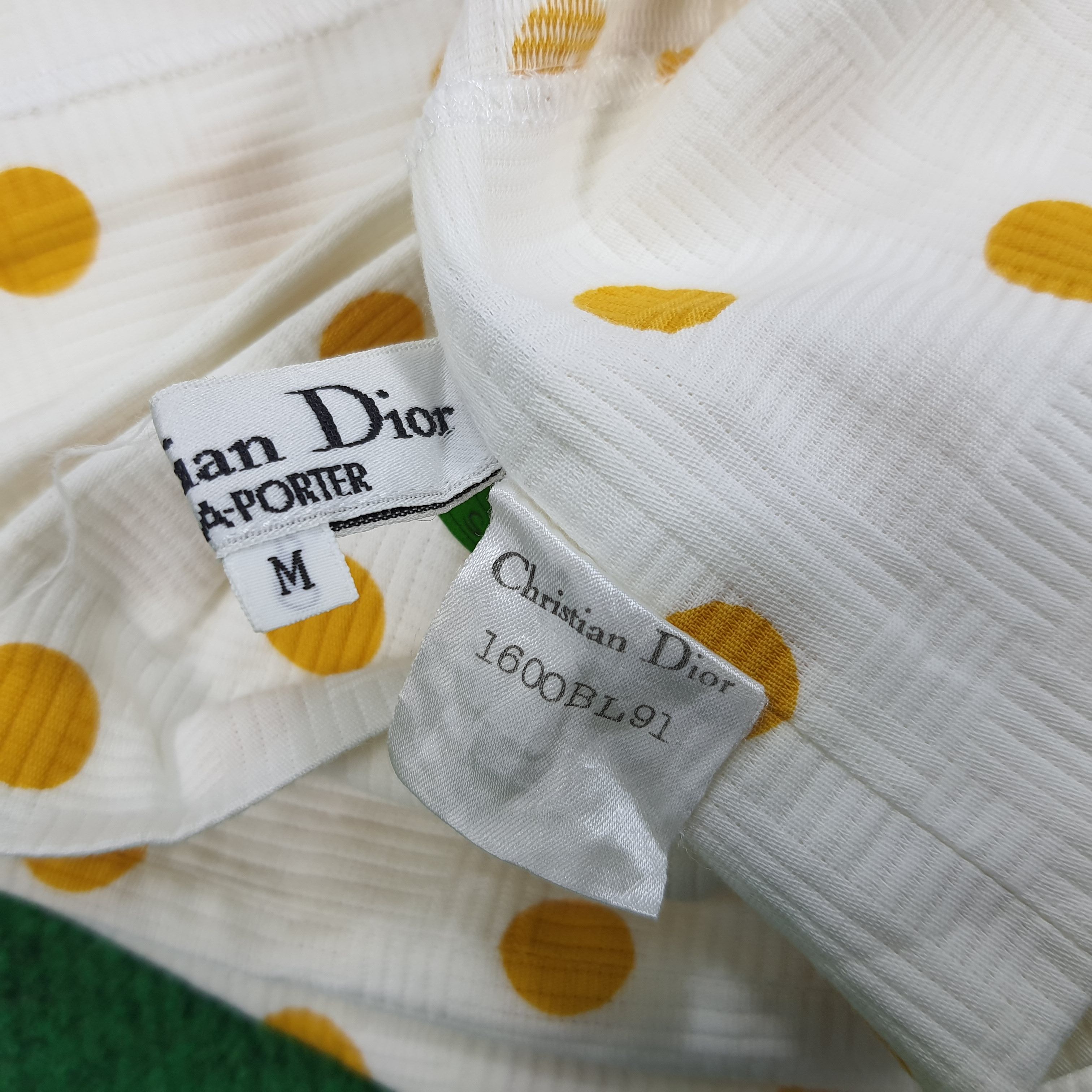 Christian Dior Monsieur × Designer × Vintage Vintage Christian Dior Pret-a-Portet Polkadot Blouses Size S / US 4 / IT 40 - 5 Thumbnail