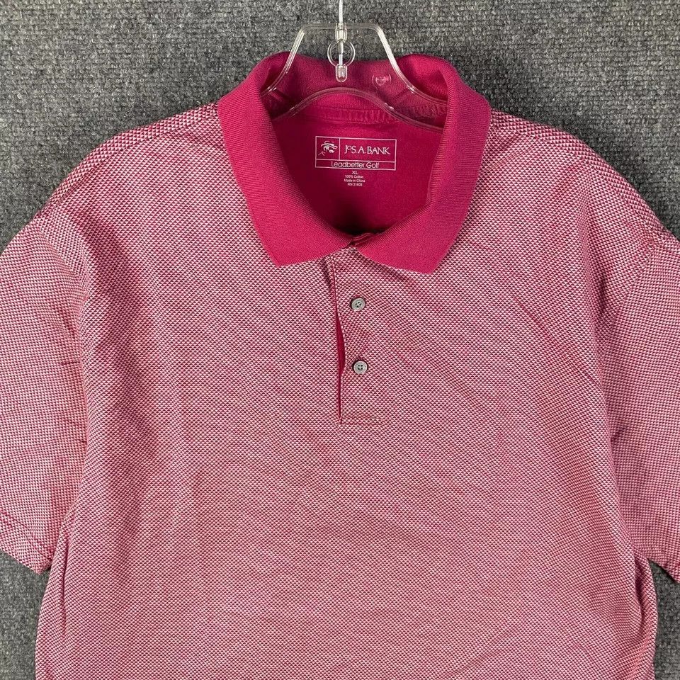 Jos. A. Bank Jos A Bank Polo Shirt Men's XL Leadbetter Golf Pink Cotton Size US XL / EU 56 / 4 - 2 Thumbnail
