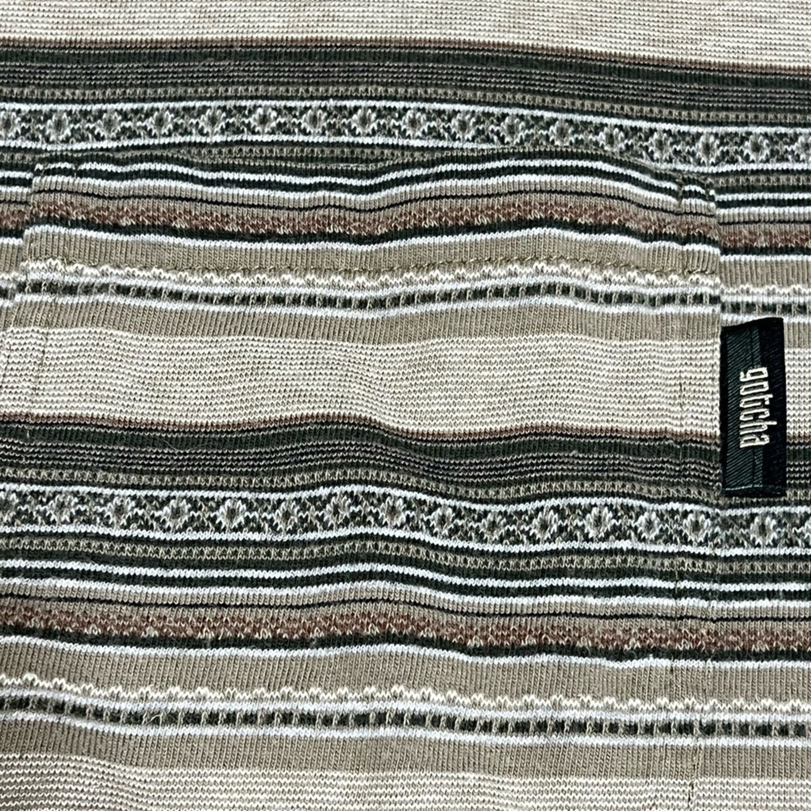 Gotcha Vintage Gotcha Shirt Brown Tan Striped Surf Skate 90s USA Size US M / EU 48-50 / 2 - 3 Thumbnail