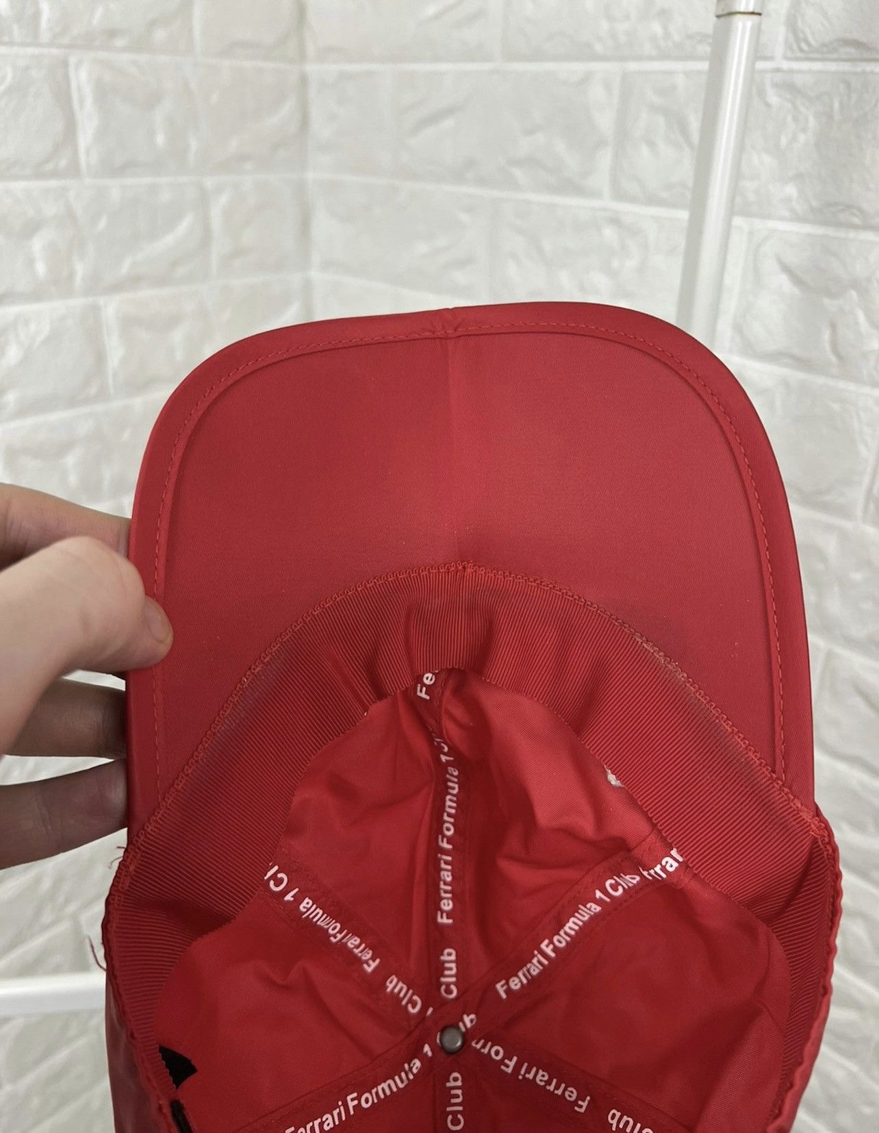 Ferrari × Vintage Vintage Formula Uno 1 Ferrari Cap Size ONE SIZE - 10 Thumbnail