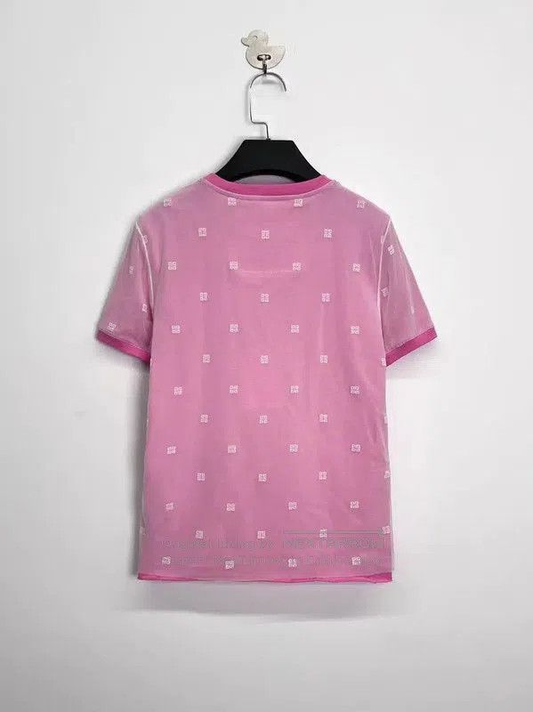 Givenchy Givenchy Pink Silk Blended Short Sleeve T-Shirt . Size XS / US 0-2 / IT 36-38 - 2 Thumbnail