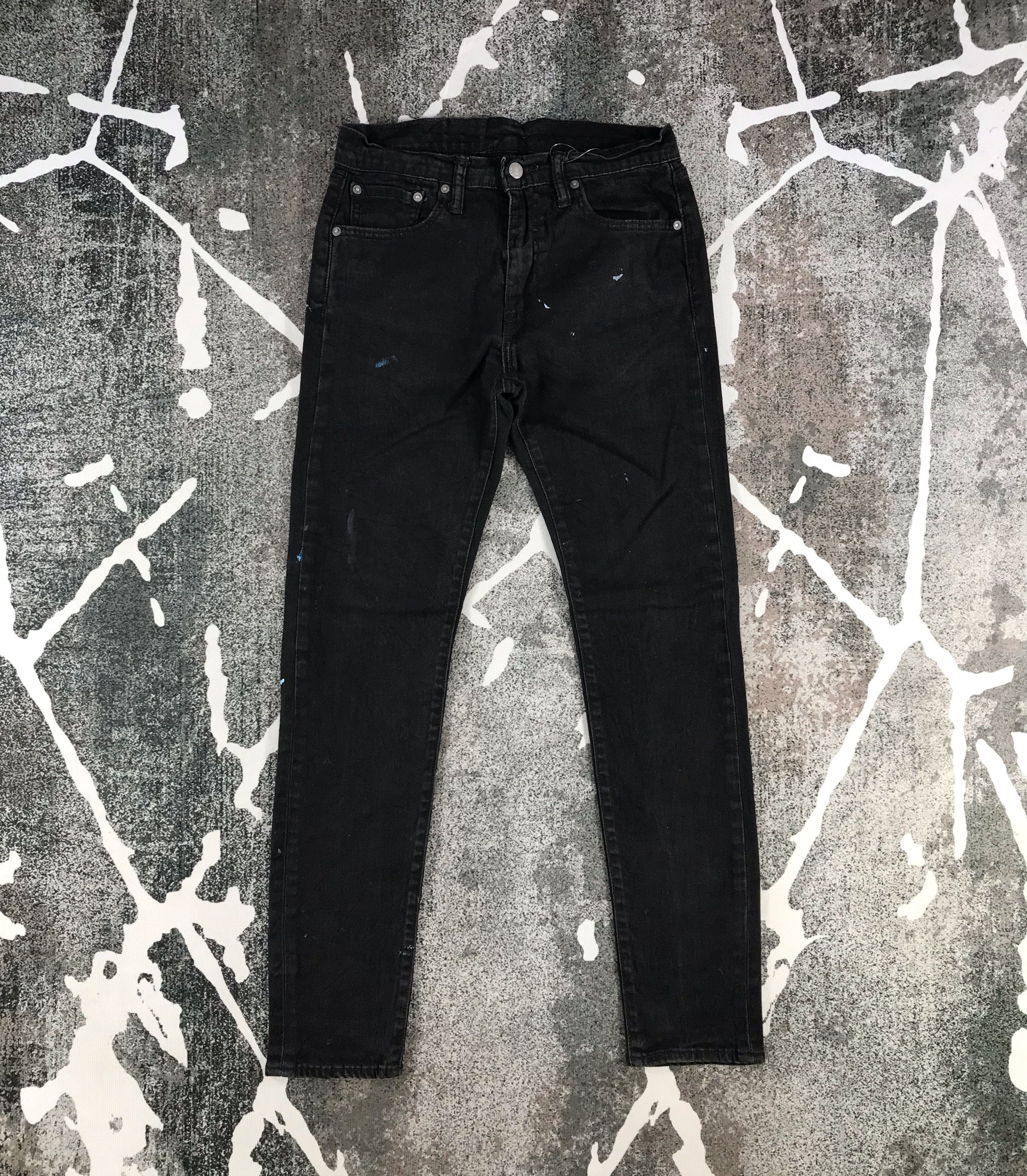 Levi's Levis 512 Jeans Faded Black Denim KJ1013 Size US 30 / EU 46 - 1 Thumbnail
