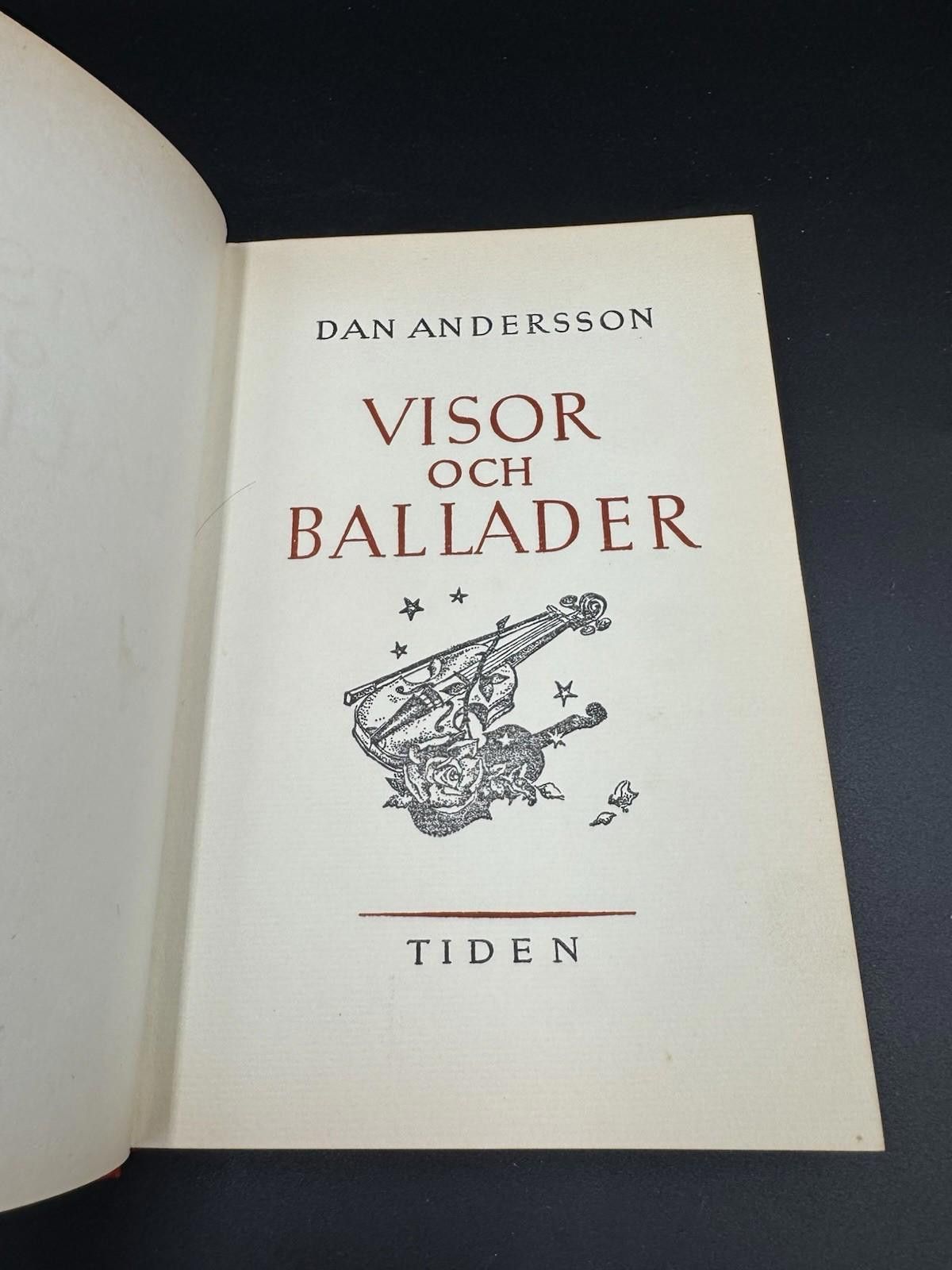 Other Rare 1936 Dan Andersson Visor och Ballader Book w/ Gyllander Size ONE SIZE - 2 Thumbnail