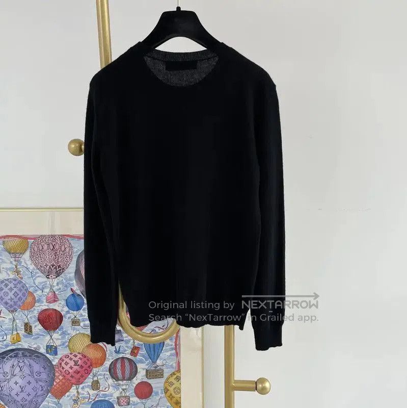 Valentino Valentino Black Wool Logo Sweater for Women . Size M / US 6-8 / IT 42-44 - 2 Thumbnail