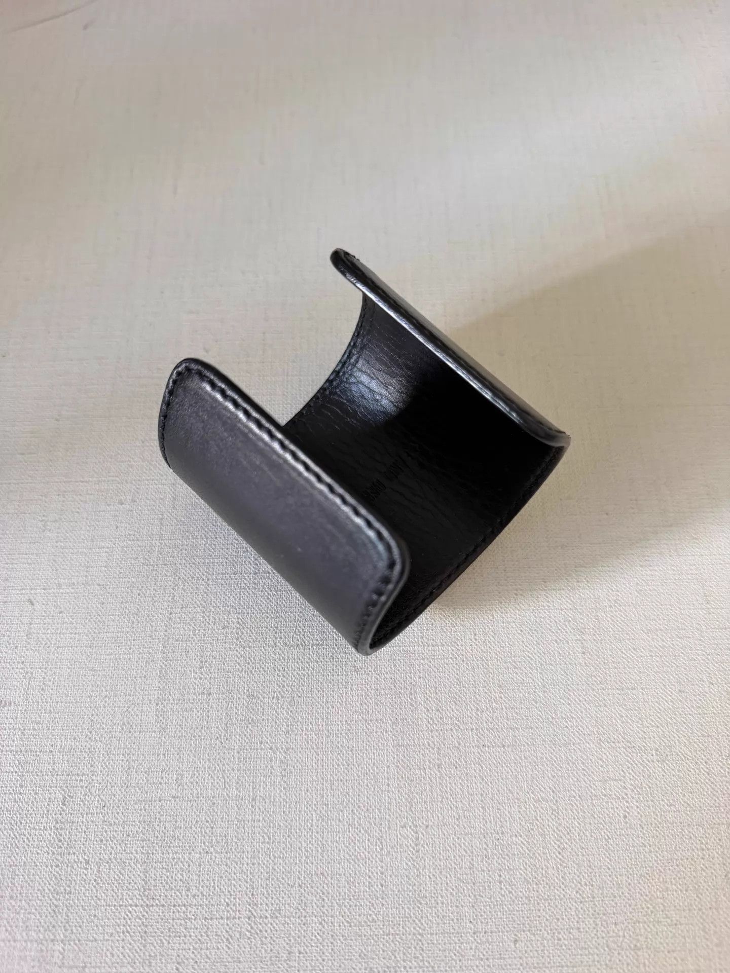 Ann Demeulemeester ANN DEMEULEMEESTER Leather Wide Adjustable Bangle Size ONE SIZE - 2 Thumbnail