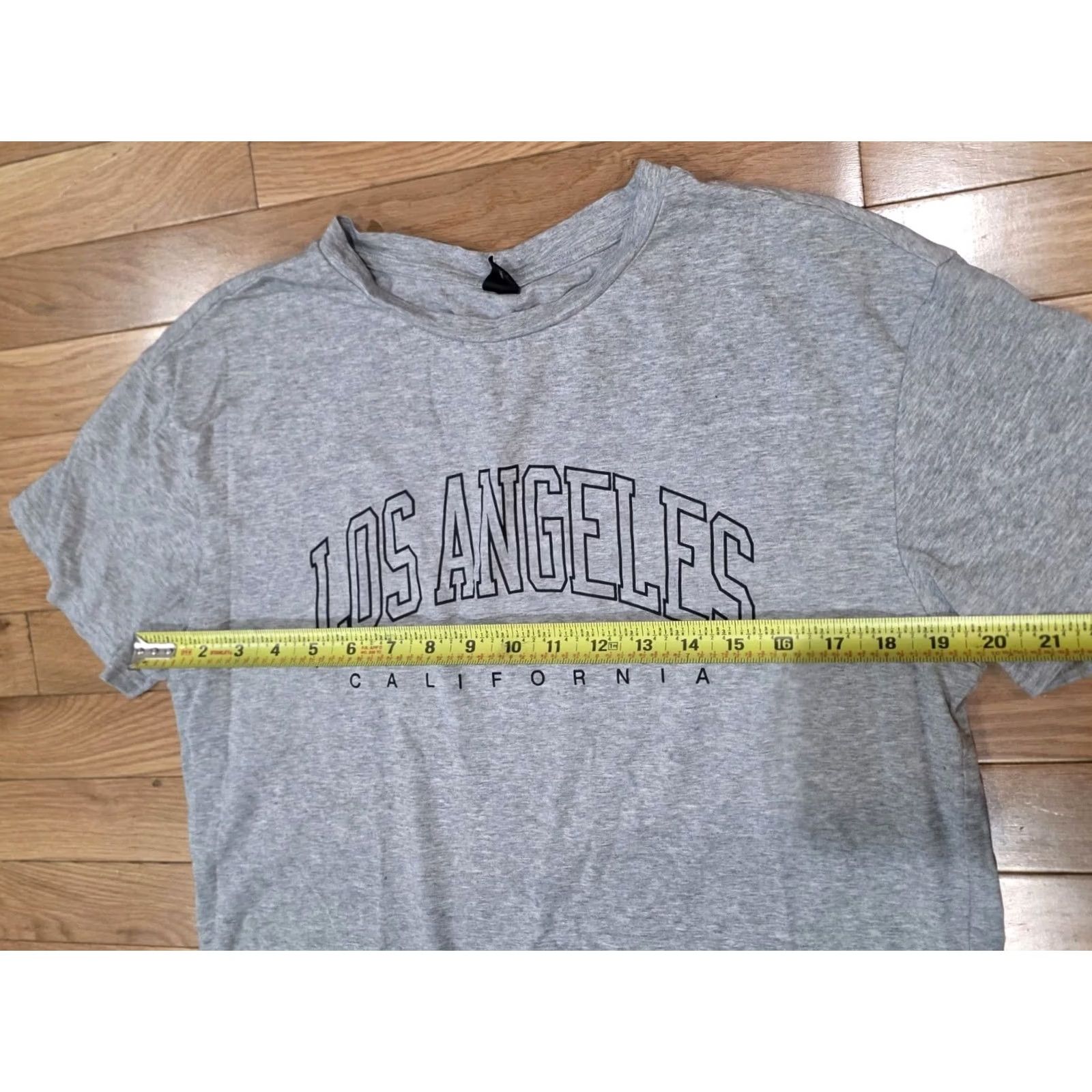 Shein SheIn Gray T-Shirt Los Angeles Shirt Women M Medium Size M / US 6-8 / IT 42-44 - 3 Thumbnail