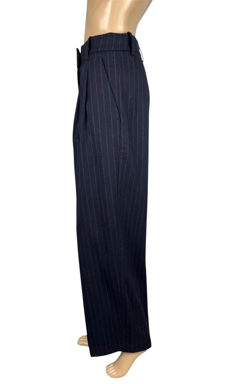 Arket Arket Wool Dress Pants Wide Leg Striped size 36 Size 26" / US 2 / IT 38 - 4 Thumbnail