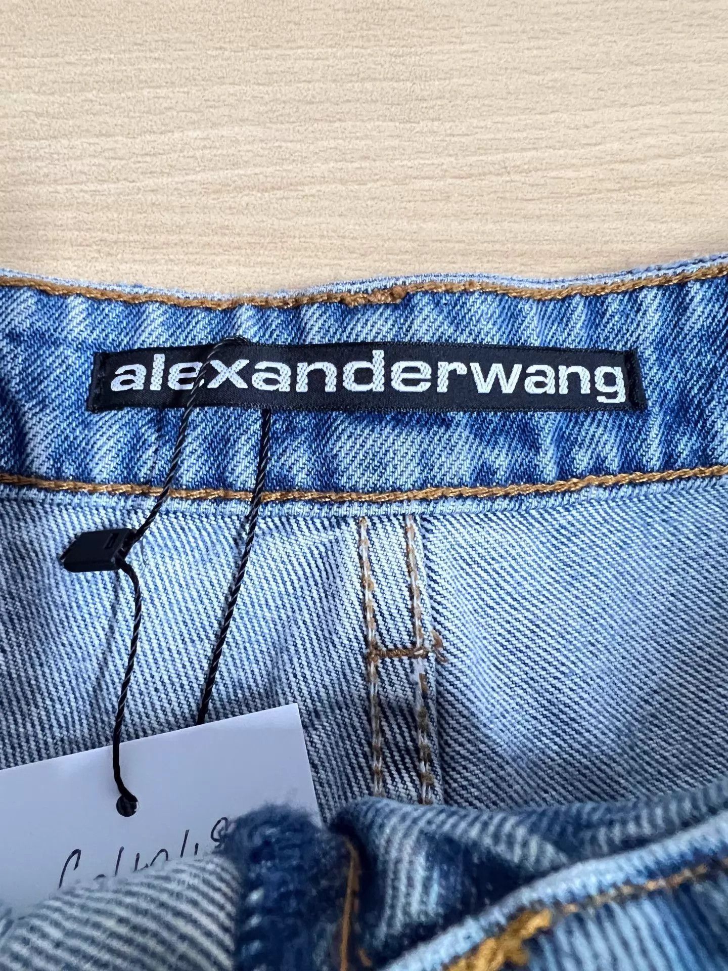 Alexander Wang Alexander Wang Blue Washed Pocket Logo Short 28 Size 28" / US 6 / IT 42 - 4 Thumbnail