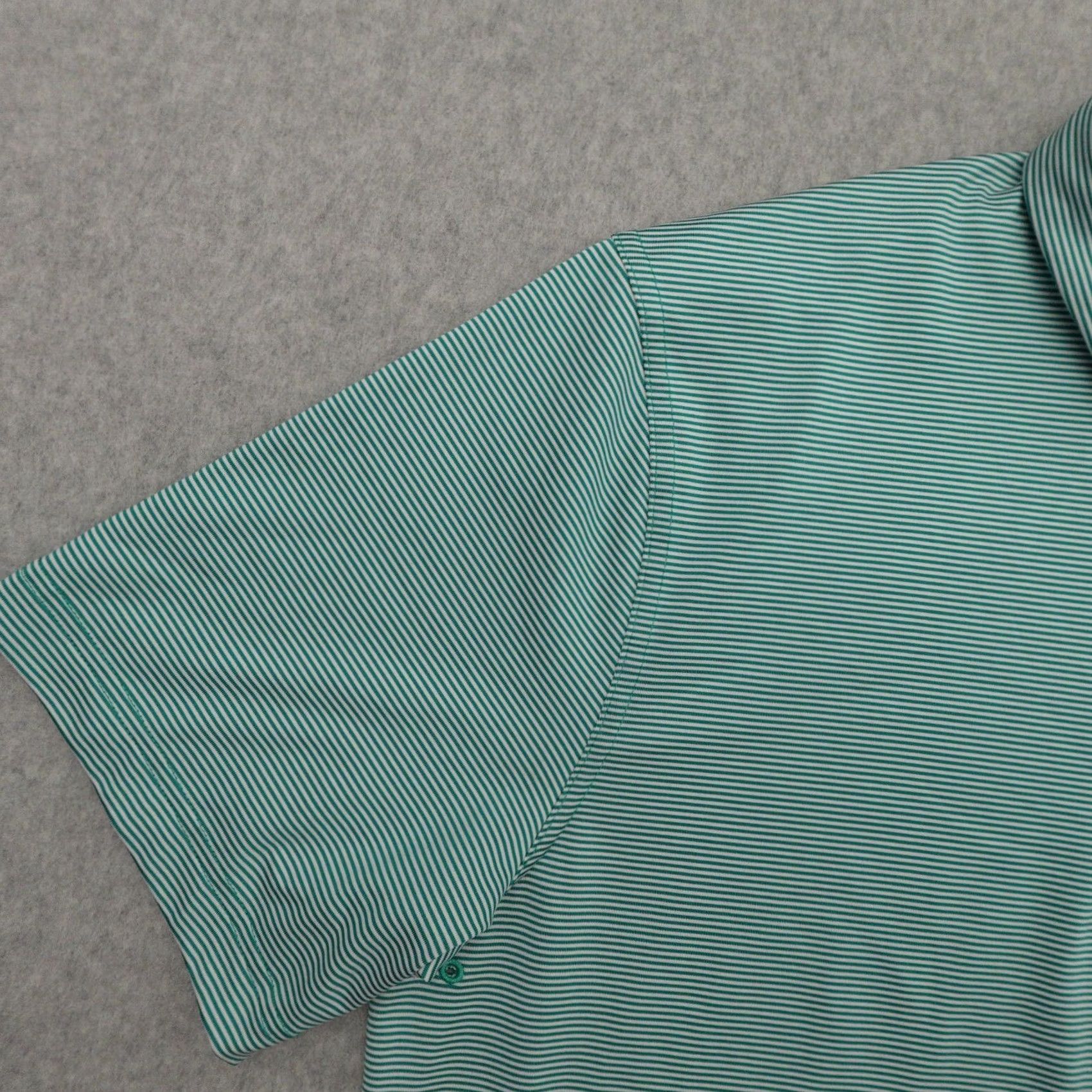 Nike Nike Golf Polo Shirt Mens M 21X28 Striped GREEN w/ Metal Swoosh Vented Shirt Size US M / EU 48-50 / 2 - 6 Thumbnail