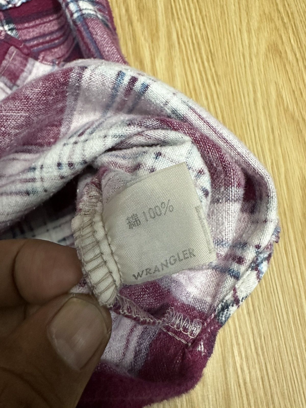 Vintage Vintage Wrangler Flannel Shirt A468 Size US XS / EU 42 / 0 - 7 Thumbnail