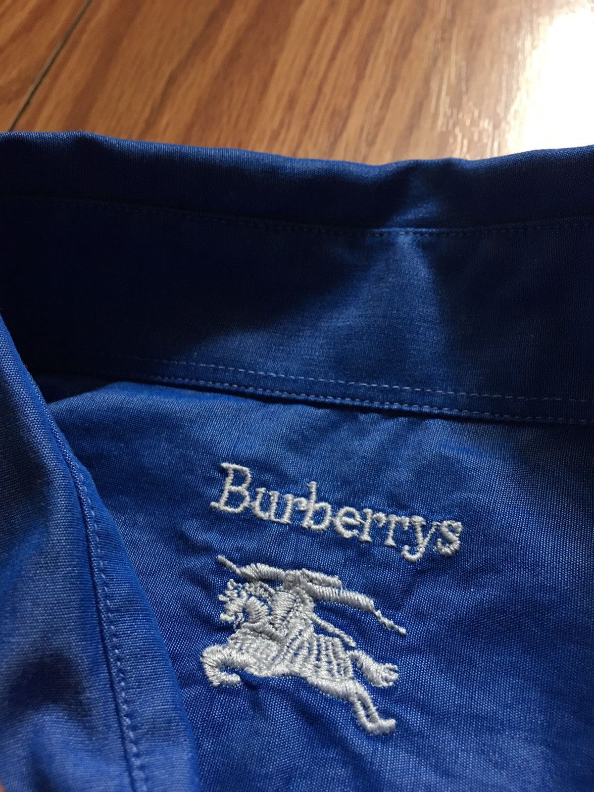 Burberry Burberrys Blue Cotton Elegant Shirt Size 15.5 / 39 Size 40S - 9 Thumbnail