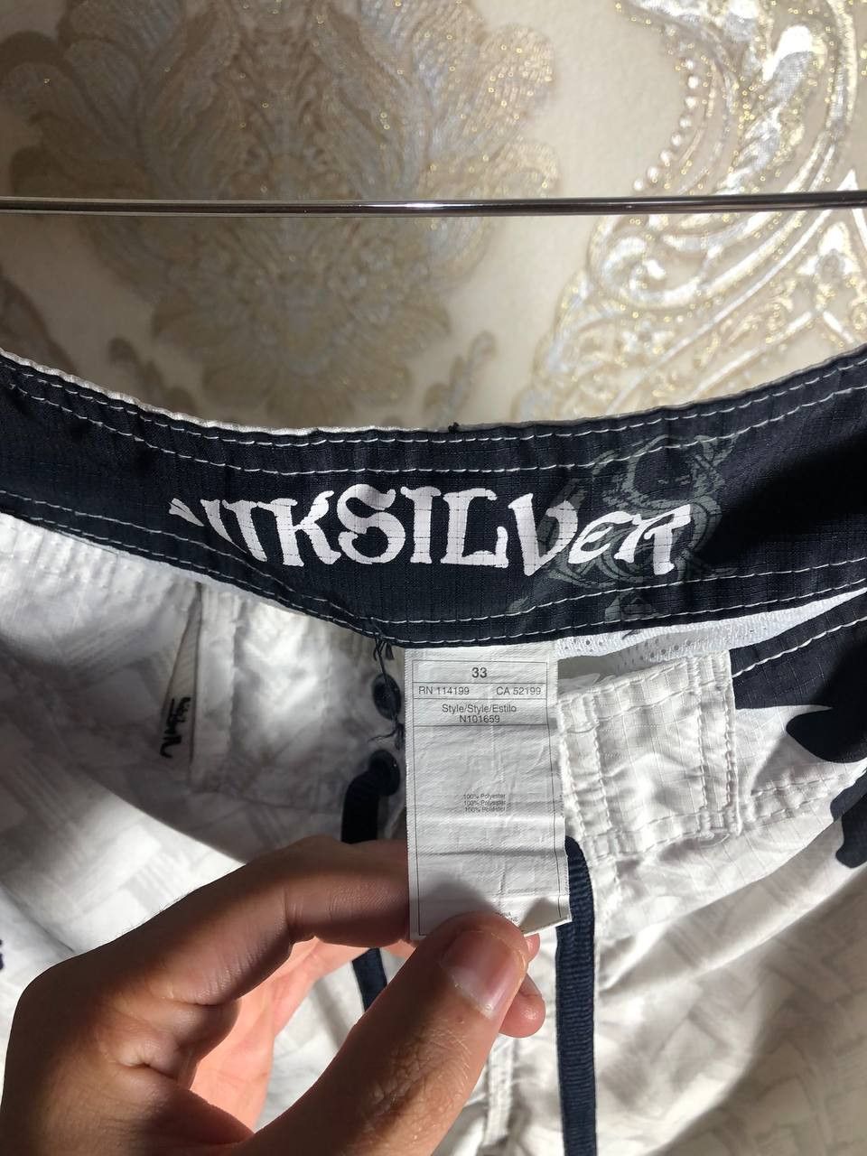 Quiksilver VINTAGE QUIKSILVER FLOWER DESIGNER SURF SHORTS Y2K 90s Size US 32 / EU 48 - 4 Thumbnail
