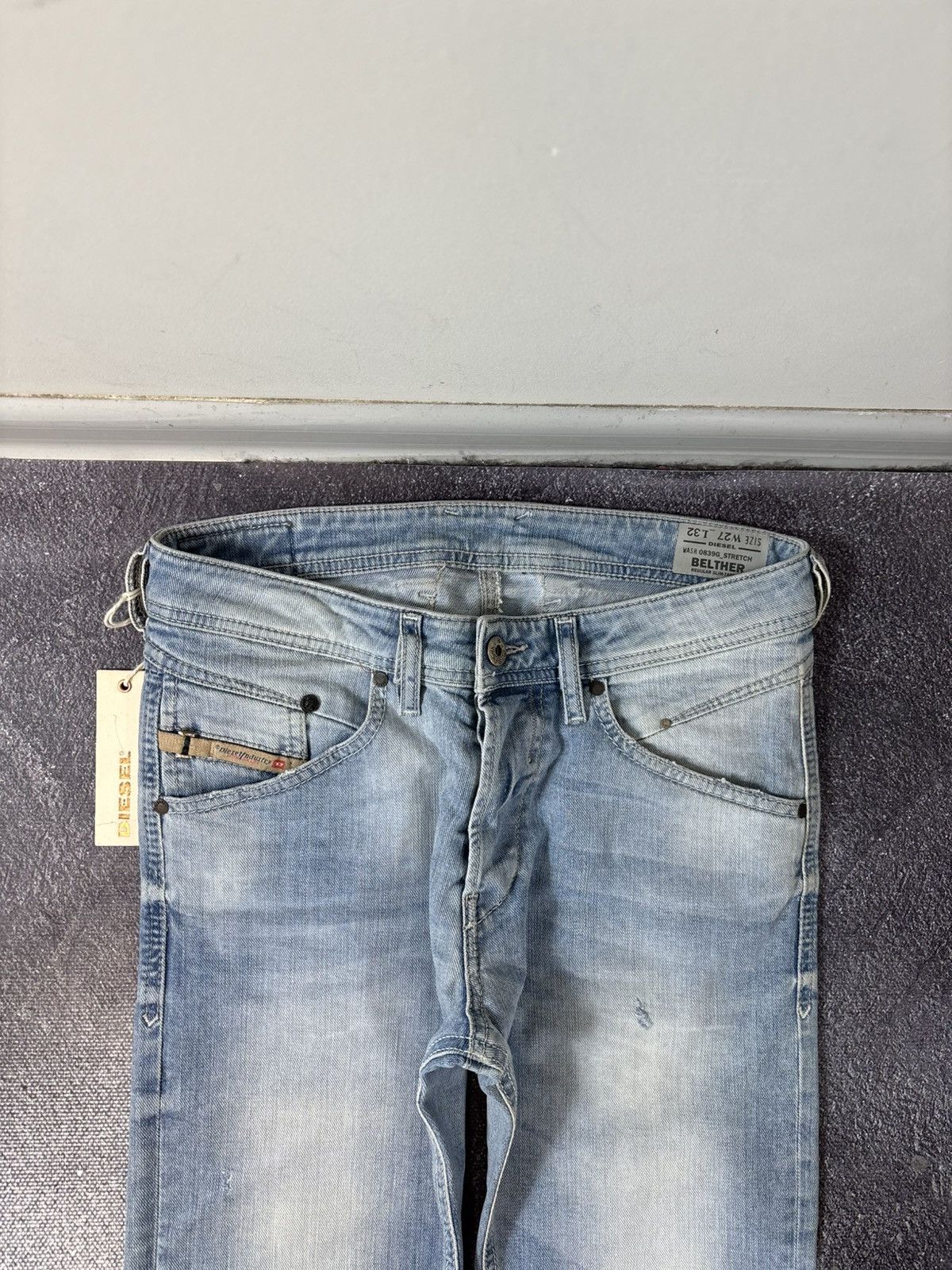 Diesel Diesel Belther NWT Men’s Regular Slim Tapered Denim Jeans Size US 27 - 6 Thumbnail