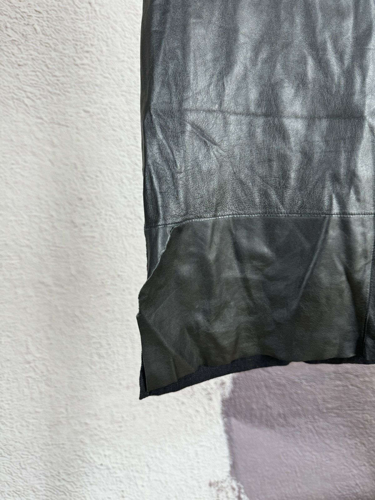 Designer × Genuine Leather Alysi creme black leather linen vest Size M / US 6-8 / IT 42-44 - 4 Thumbnail