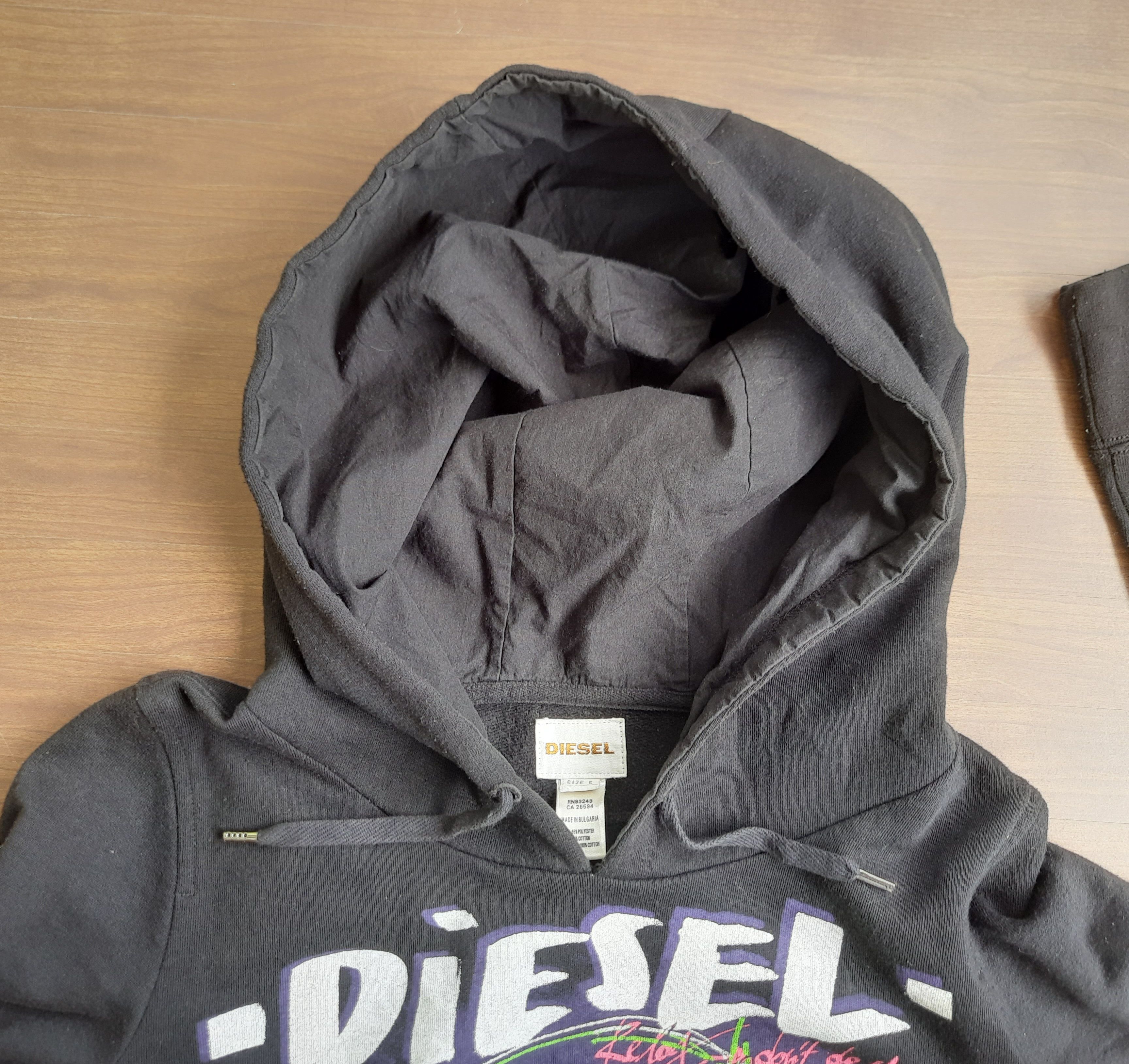 Diesel Y2K Diesel Power Punk Hoodies Size S / US 4 / IT 40 - 5 Thumbnail
