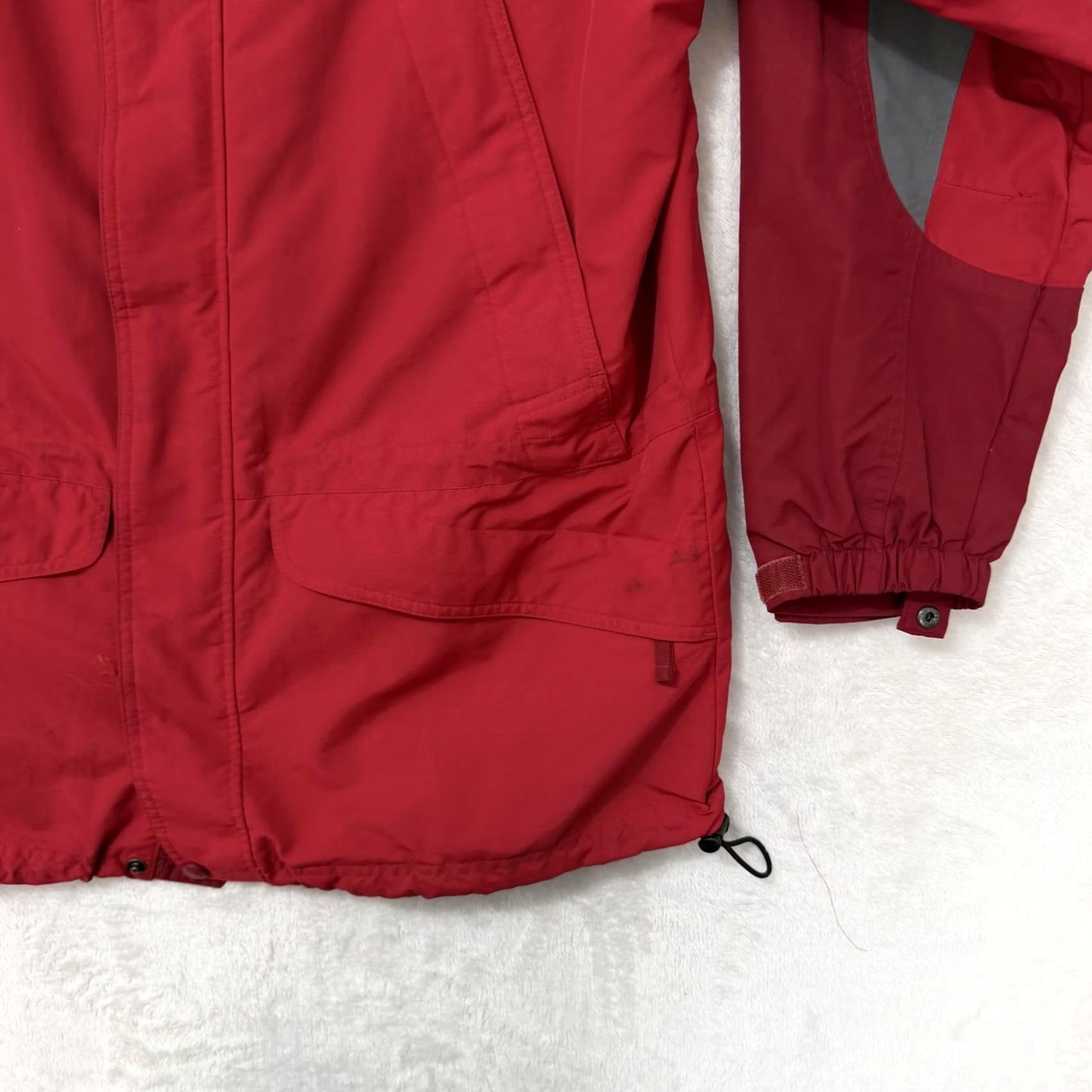 Vintage LL Bean Jacket Mens M Red Hooded Windbreaker Nylon Full Zip Outdoor Winter Branded Logo Zip Pockets Size US M / EU 48-50 / 2 - 4 Thumbnail