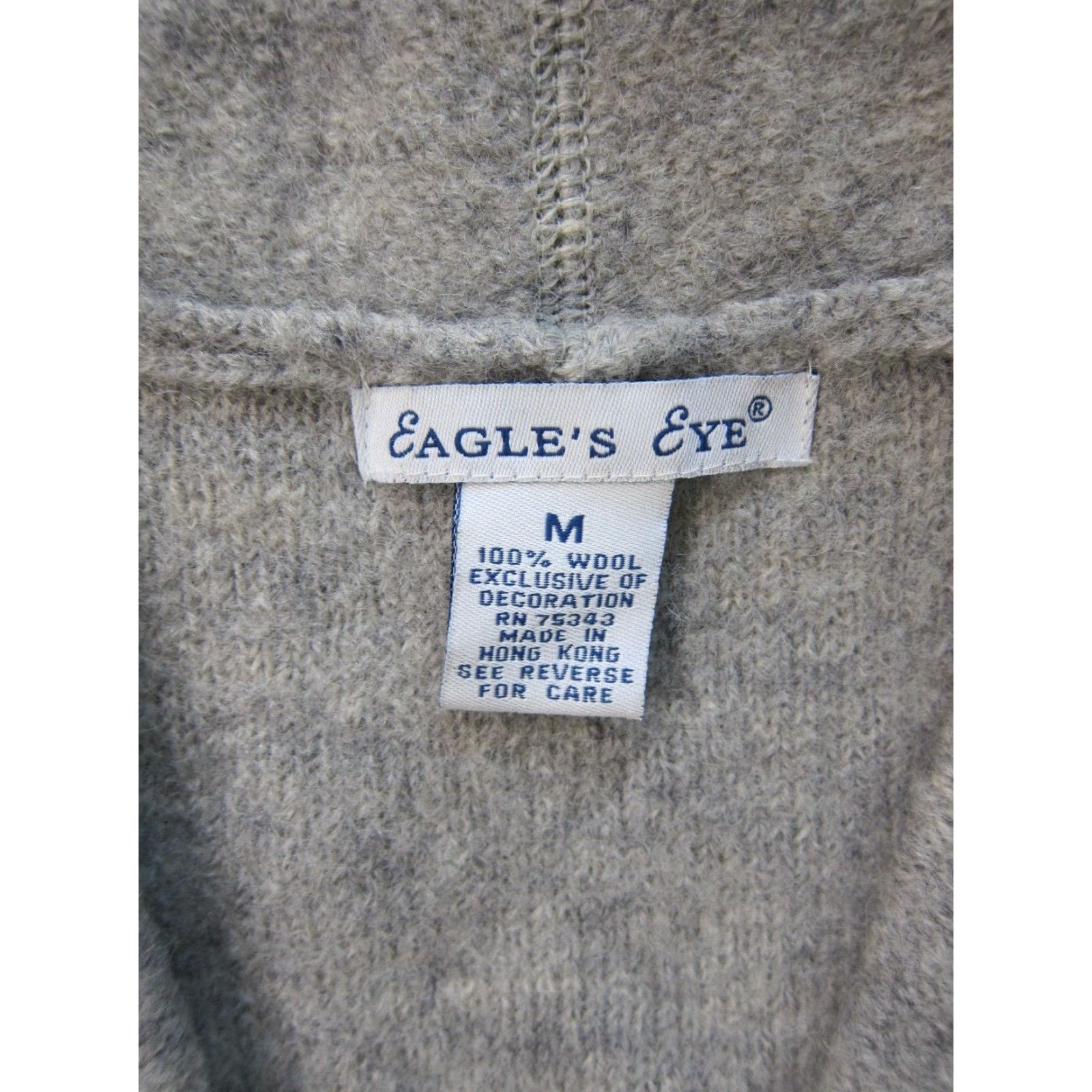 Vintage Eagle's Eye Grey 100% Wool Embroidered Floral Button Down Blazer Jacket Women M Size M / US 6-8 / IT 42-44 - 3 Thumbnail