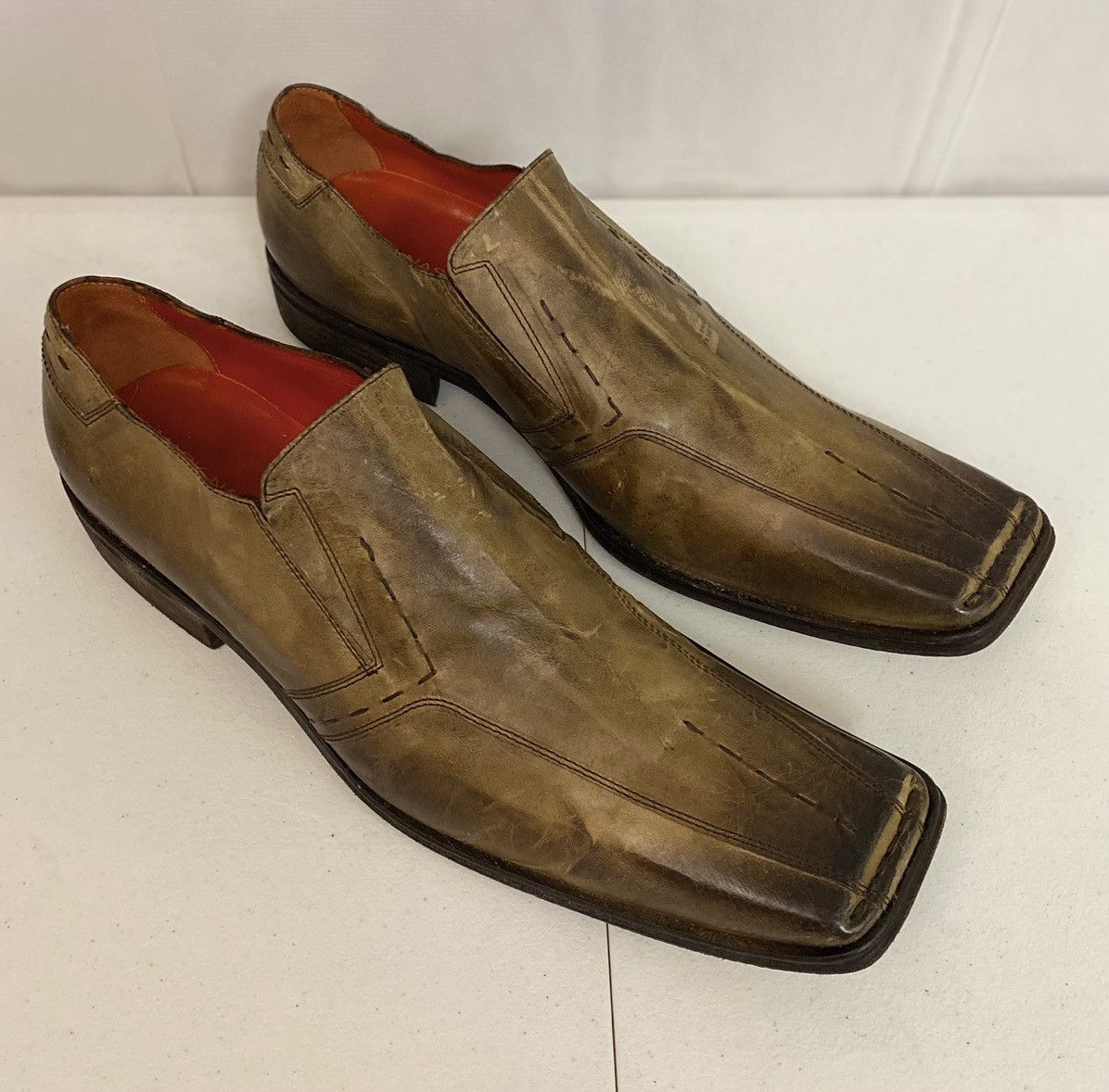 Mark Nason Vintage Y2K Mark Nason 🇮🇹 Distress Rock Stitch Loafer 13 New Size US 13 / EU 46 - 11 Thumbnail