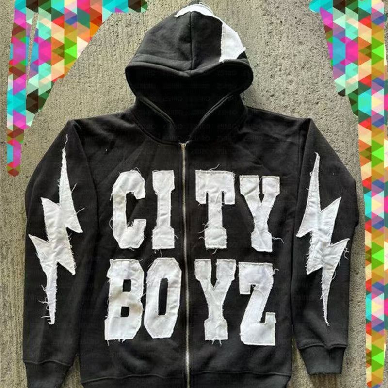 Vintage Relaxed-fit printed hooded zip-up jacket Size US M / EU 48-50 / 2 - 1 Thumbnail
