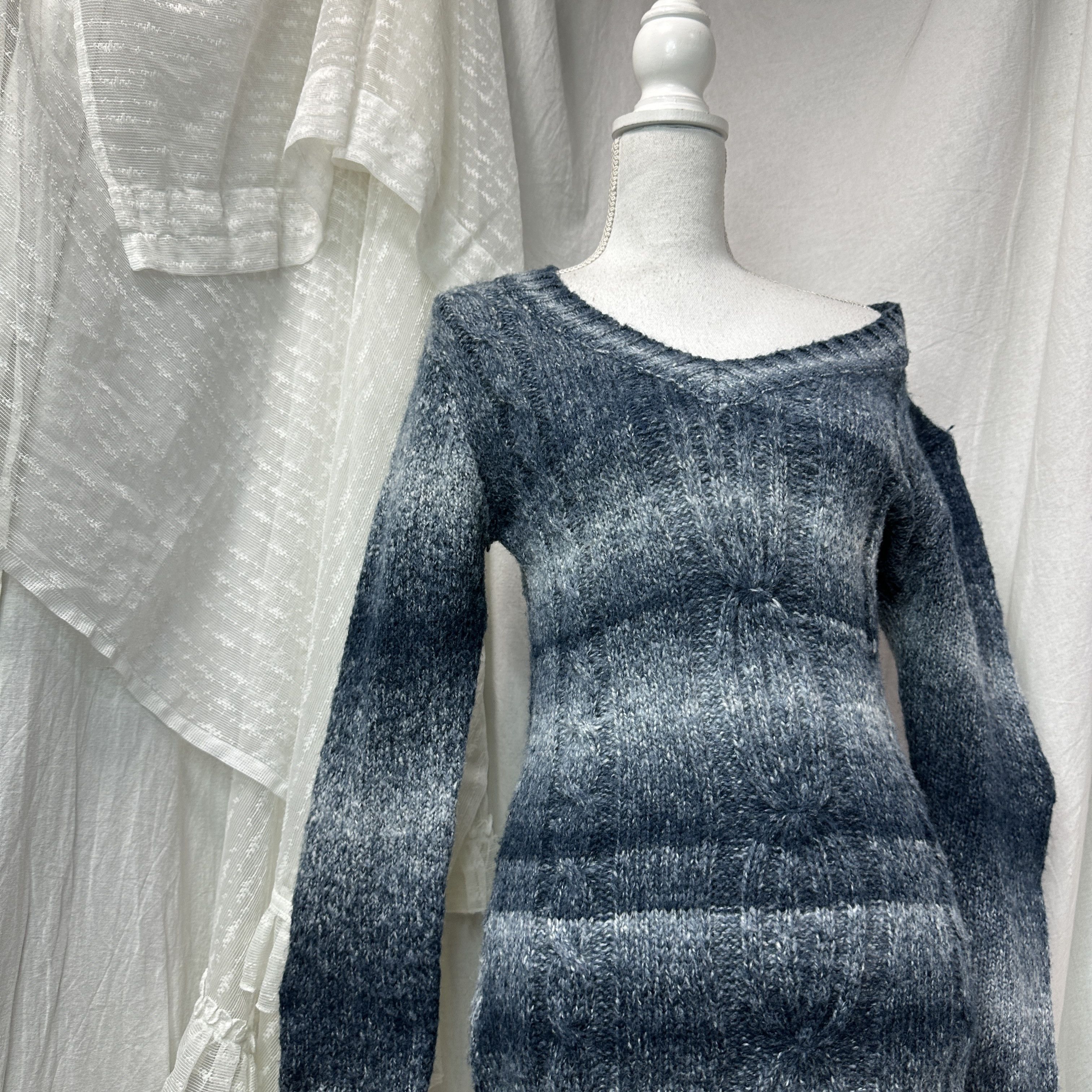 Vintage Vintage Woolen Striped Grunge Opium Sweater Y2K Size S / US 4 / IT 40 - 5 Thumbnail