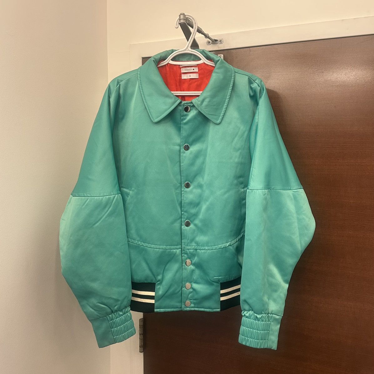 Mr. Saturday “GOOD LUCK” Bomber - M / Seafoam Green