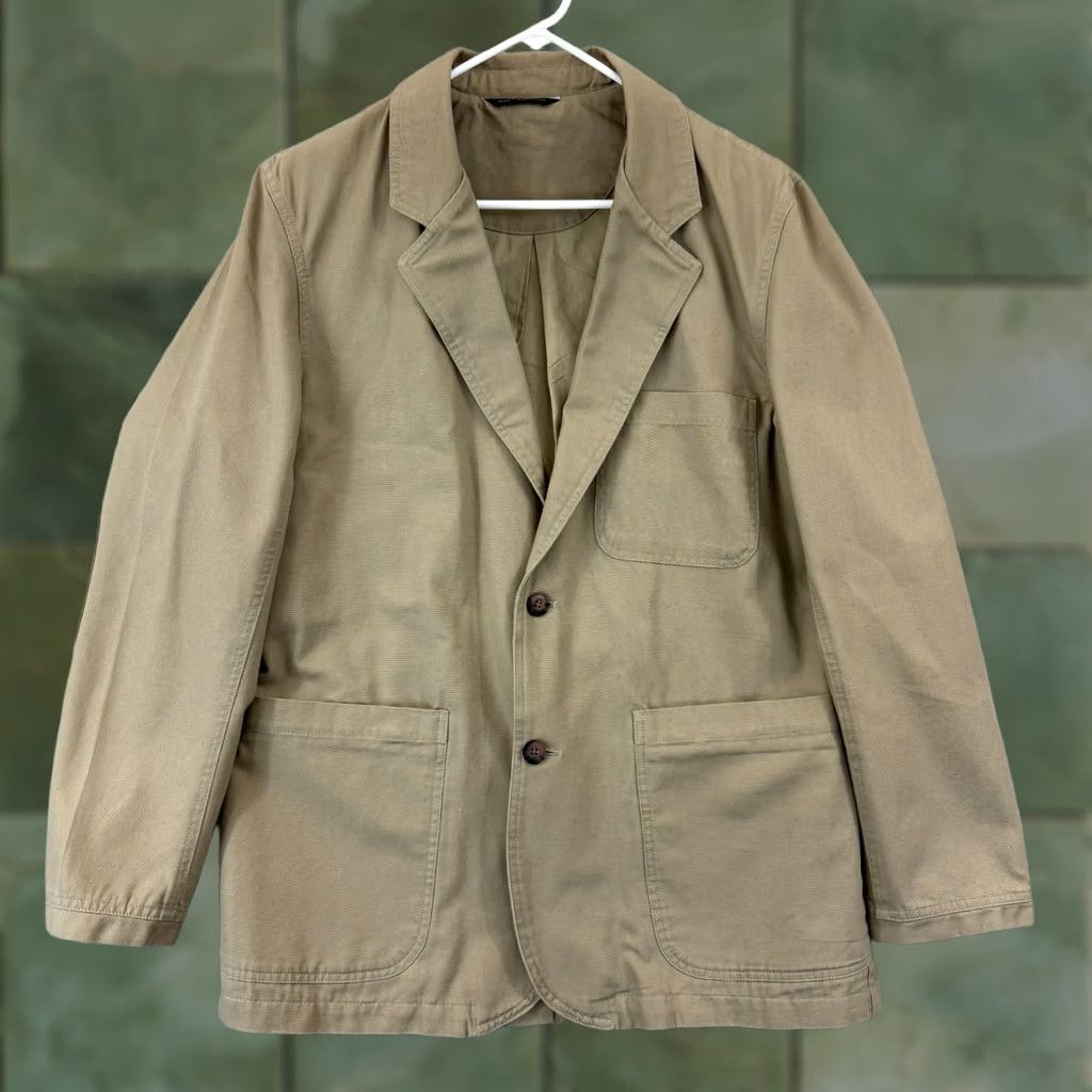 Vintage Duluth Trading Blazer Mens Medium Beige Long Sleeve Jacket Overcoat Casual Workwear Travel Jacket Blazer Mens Regular Chest 44 in Beige Clothing Size US M / EU 48-50 / 2 - 1 Thumbnail