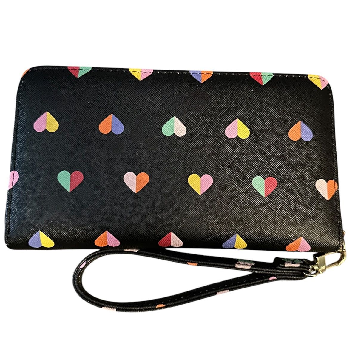 Betsey Johnson Betsey Johnson rainbow hearts print zippered wristlet wallet Size ONE SIZE - 4 Thumbnail