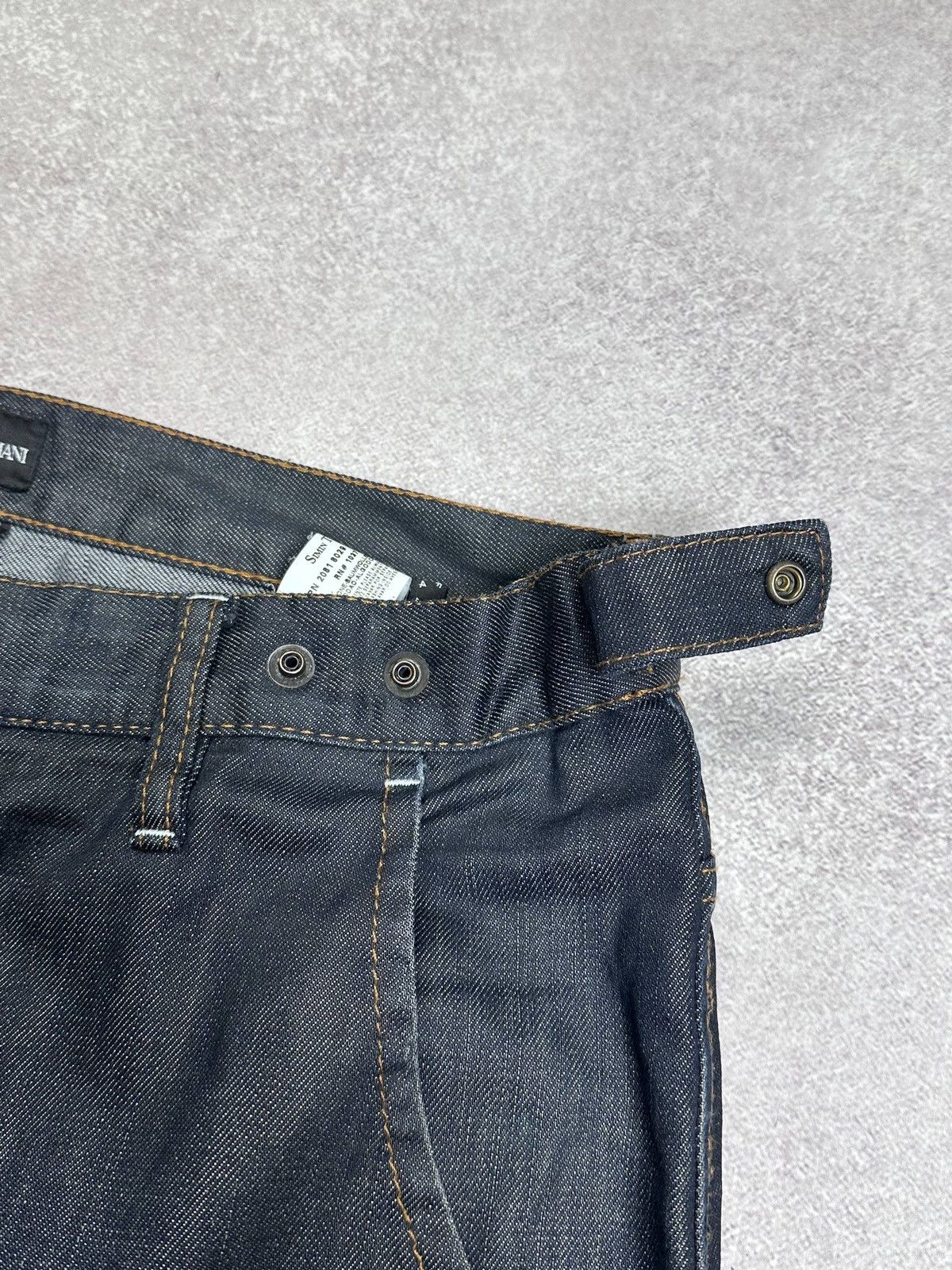 Emporio Armani Vintage Emporio Armani Baggy Denim Metal Logo Jeans 52 34 Size US 30 / EU 46 - 10 Thumbnail