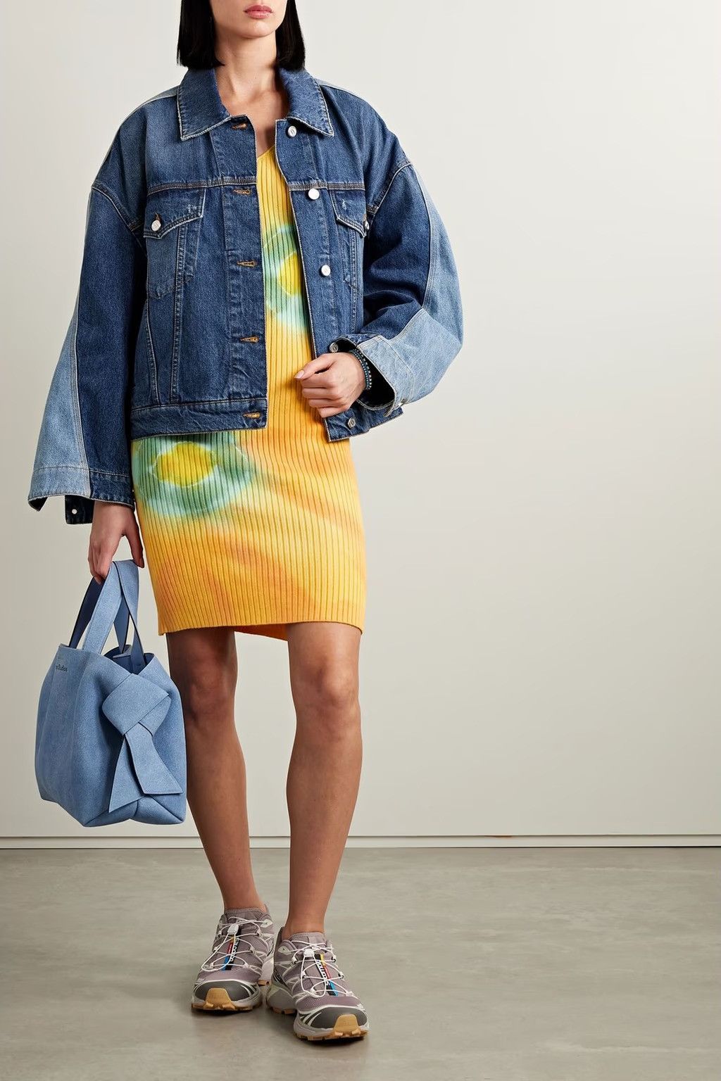 The Elder Statesman $1295 The Elder Statesman Tie-Dye Ecliptic Rib Dress Size M / US 6-8 / IT 42-44 - 4 Thumbnail