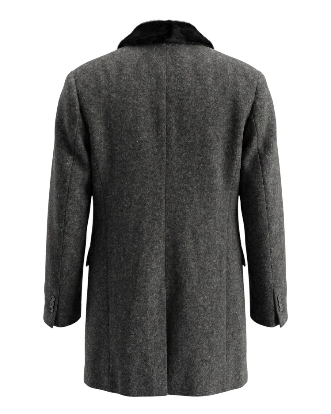 Dsquared2 MINK FUR COLLAR DOUBLE LAYERED WOOL COAT Size US M / EU 48-50 / 2 - 3 Thumbnail