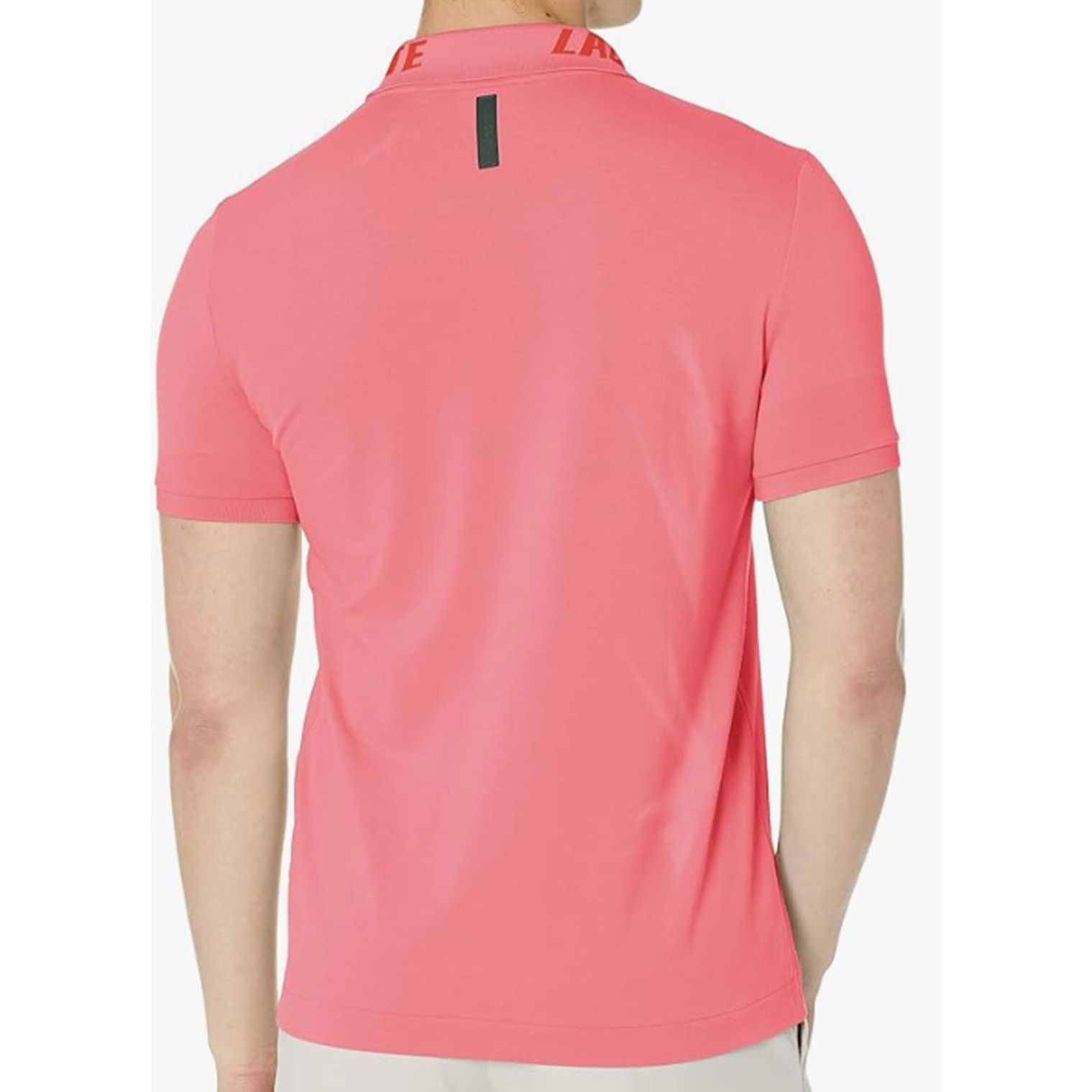 Lacoste Lacoste Men's Short Sleeve Branded Collar Polo Pink 3XL Size US XXL / EU 58 / 5 - 3 Thumbnail