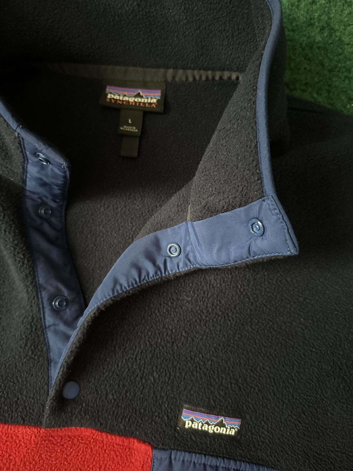 Patagonia Patagonia Fleece Blue and Red Synchilla Snap-T Size US L / EU 52-54 / 3 - 2 Thumbnail