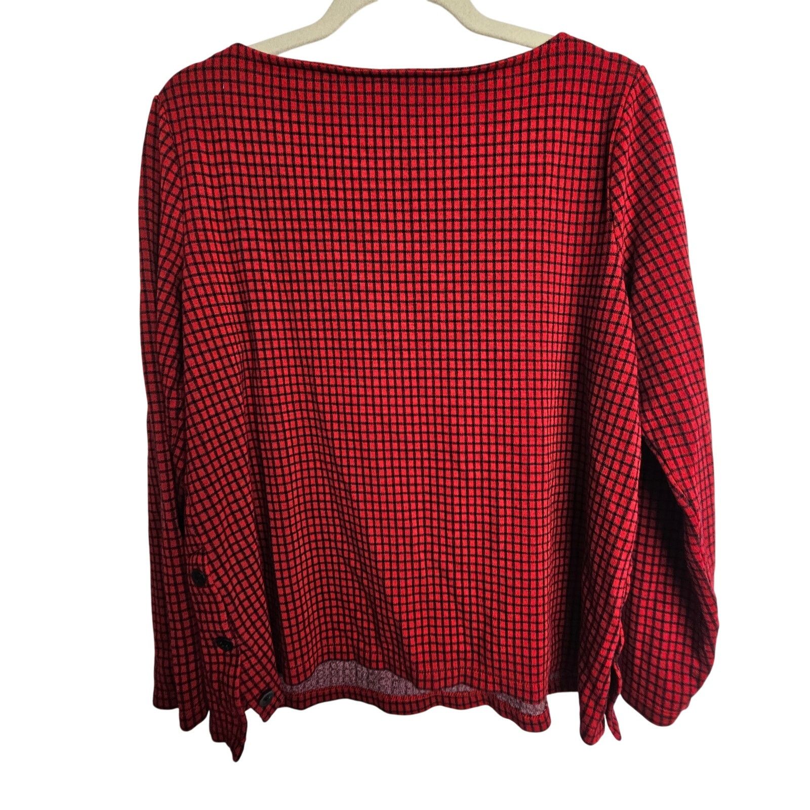 J. Jill J. Jill Womens Ponte Sweater Size M Check Lagenlook Stretch Size M / US 6-8 / IT 42-44 - 8 Thumbnail