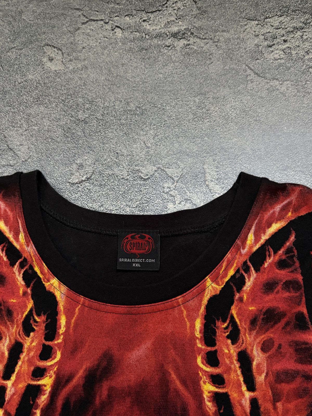 Vintage Spiral Direct Grim Reaper Fire Gothic Horror Tee XXL Size US XXL / EU 58 / 5 - 4 Thumbnail