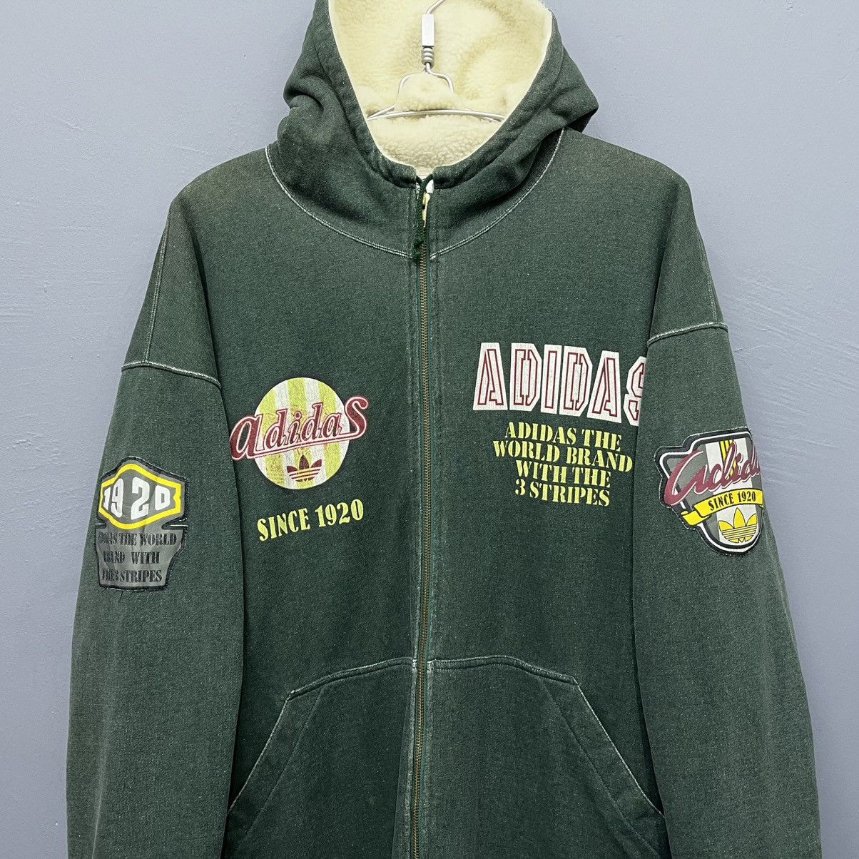 Adidas Vintage Adidas Sherpa Quilt Hooded Parka Jacket Size US XL / EU 56 / 4 - 3 Thumbnail