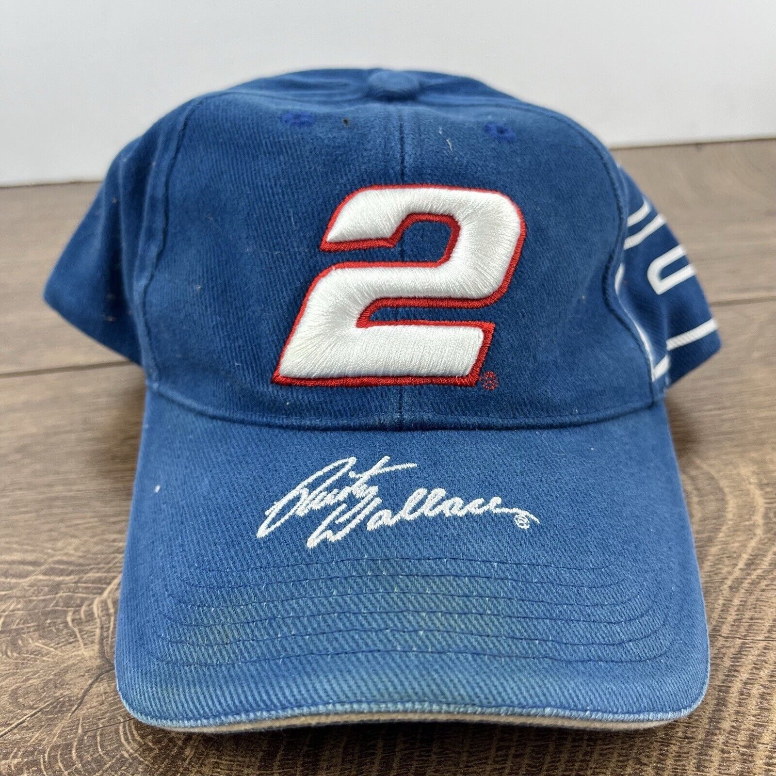 Other Rusty Wallace #2 Car Hat NASCAR Blue Adjustable Hat Blue Adu Size ONE SIZE - 5 Thumbnail