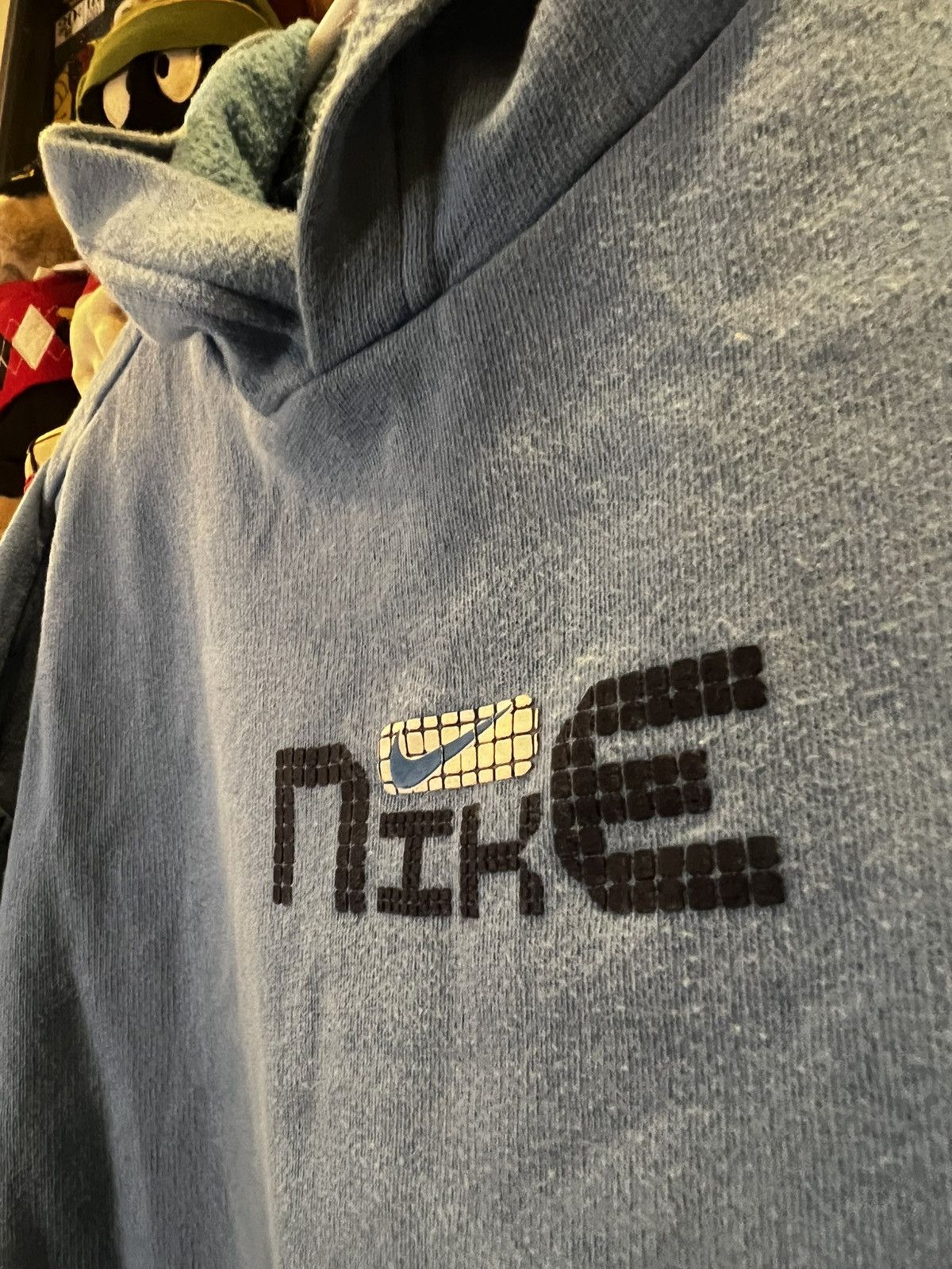 Nike × Vintage Vintage Y2K Center Check Nike Beautiful Hoodie Size US L / EU 52-54 / 3 - 3 Thumbnail