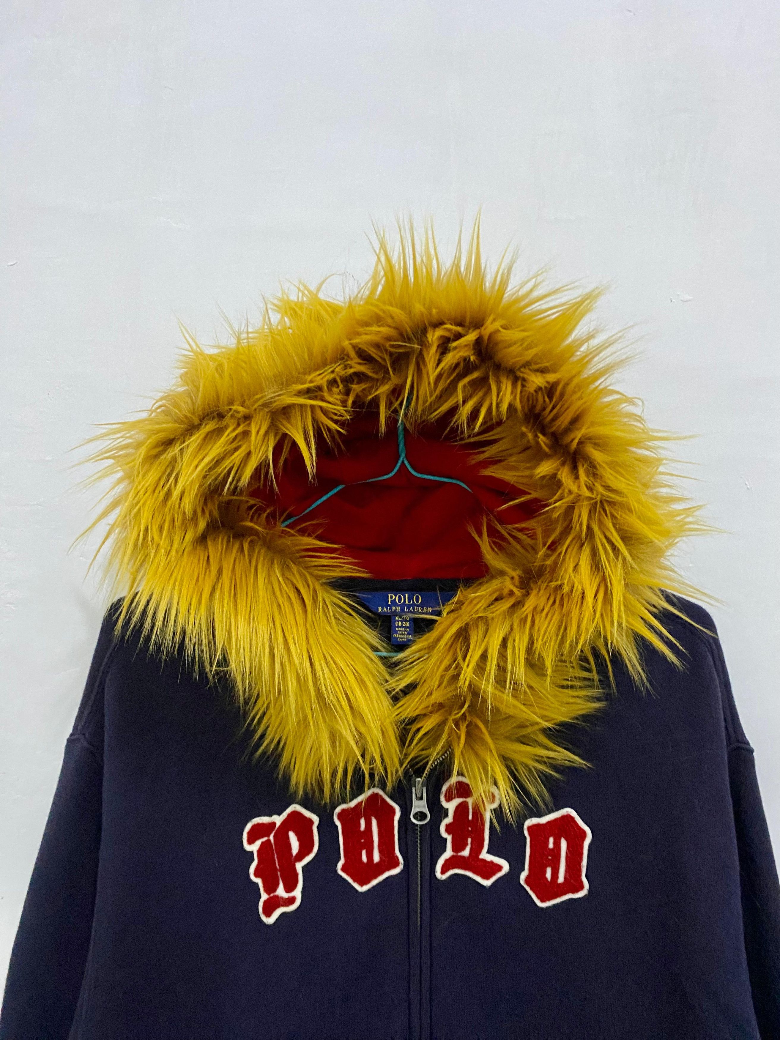 Polo Ralph Lauren Polo Ralph Lauren Fur Zipper Hoodie Size US L / EU 52-54 / 3 - 4 Thumbnail