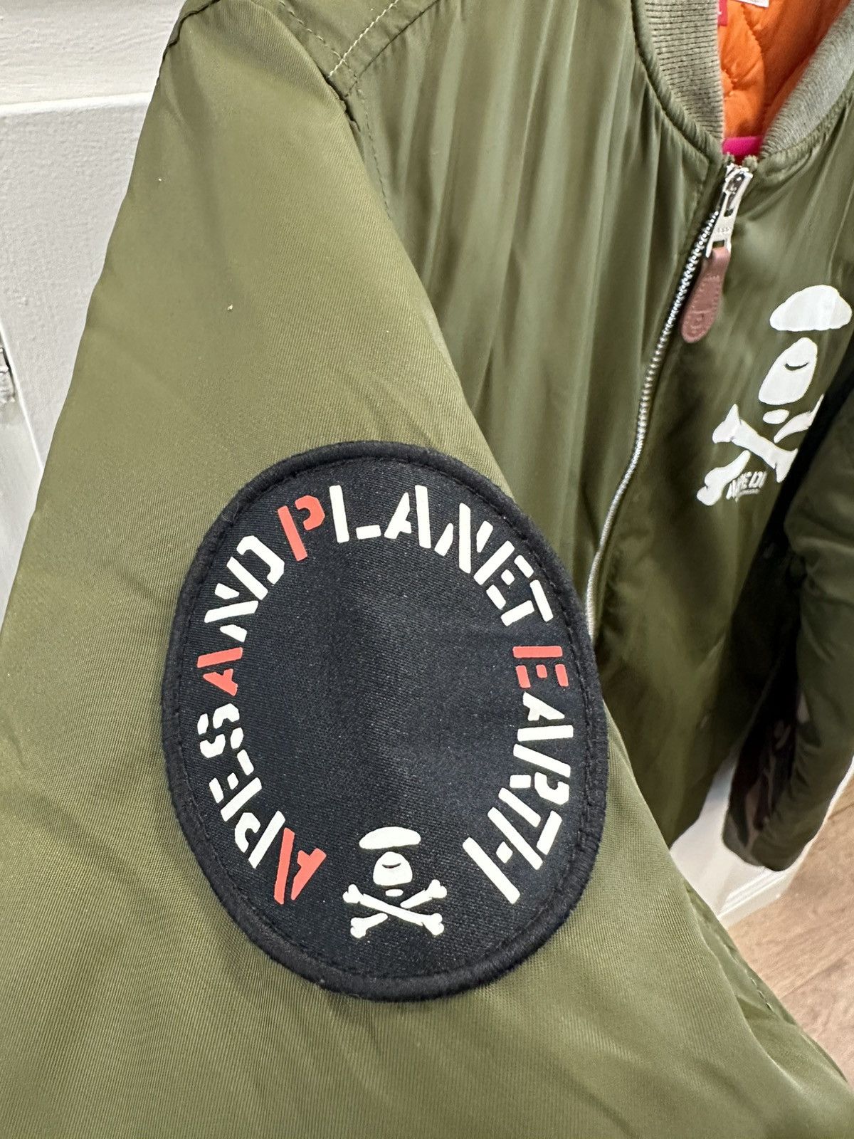 Aape AAPE by A Bathing Ape Olive Green Bomber Jacket Size US M / EU 48-50 / 2 - 5 Thumbnail
