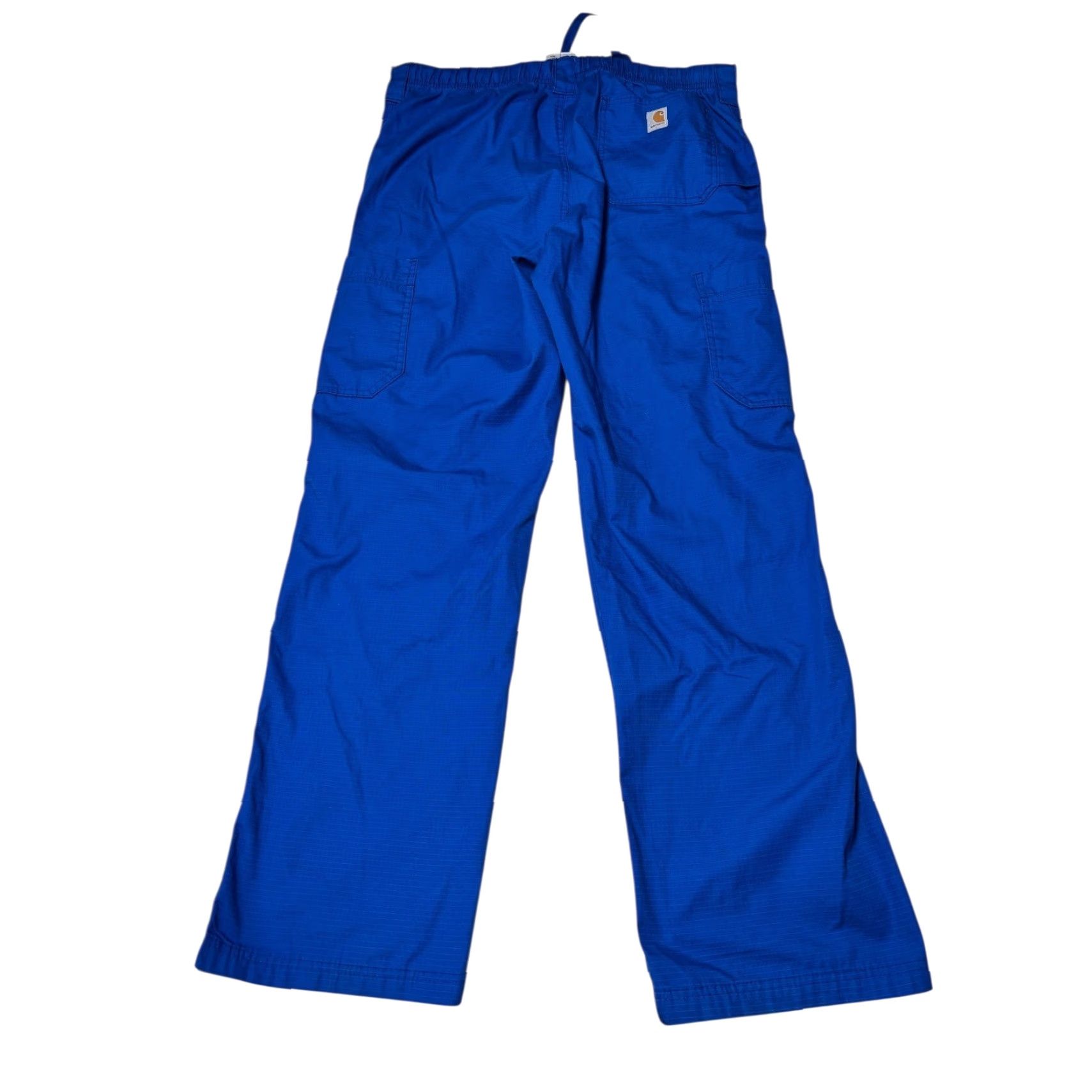 Carhartt VINTAGE? Carhartt Men Royal Blue Cargo Pants Work Utility Cotton Polyester 38X33 Size US 38 / EU 54 - 6 Thumbnail