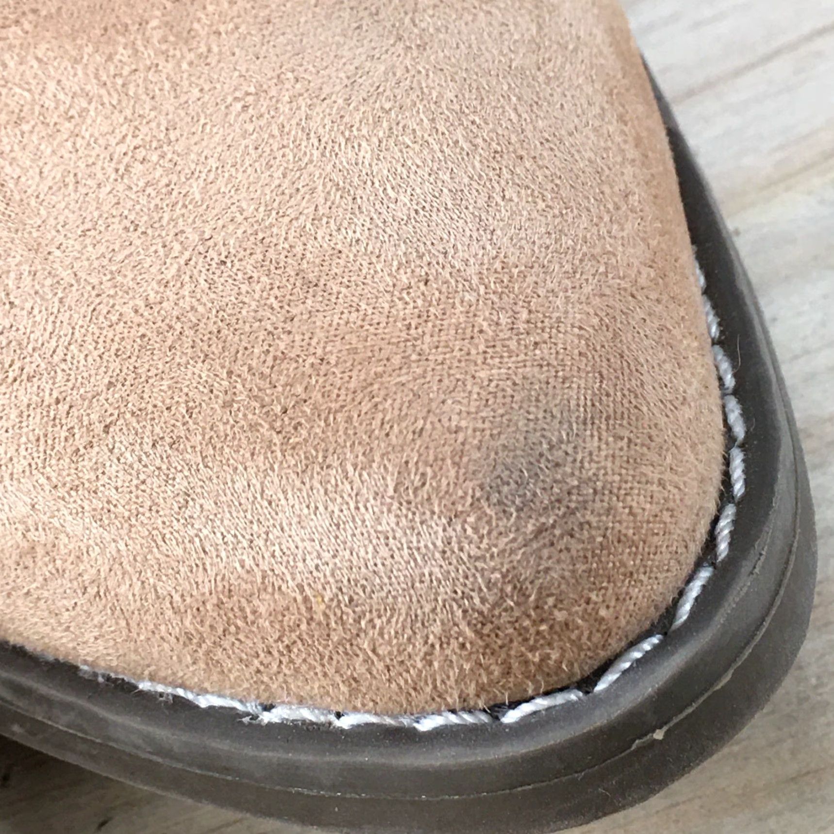 Vintage Universal Thread Boots Womens 10 Pointed Toe Ankle Bootie Beige Fabric Low Heels Size US 10 / IT 40 - 4 Thumbnail